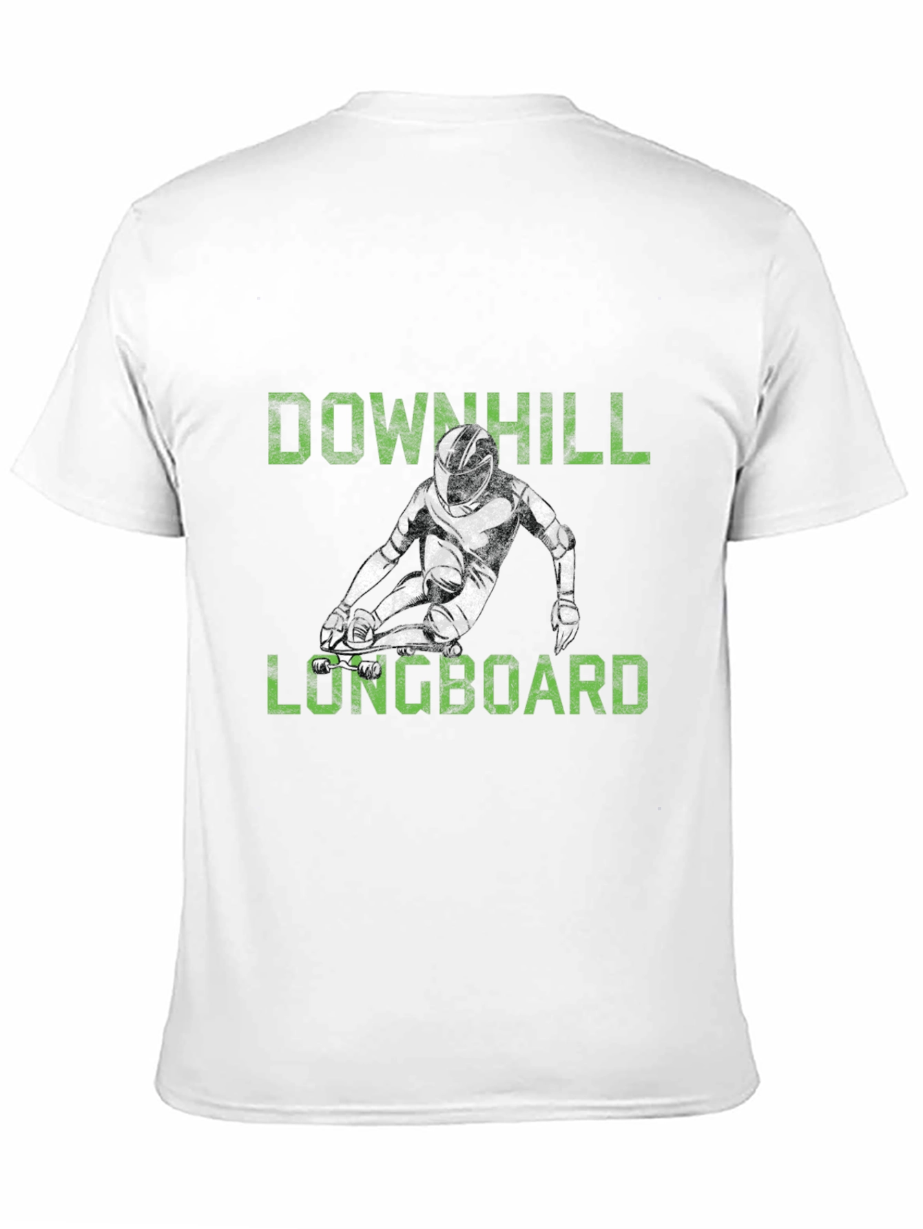 Downhill Longboard Graphic Tee - Black T-Shirt