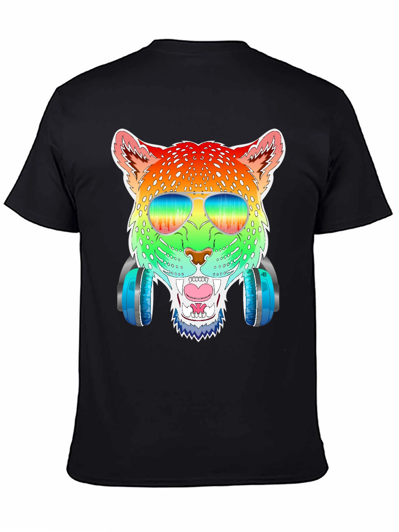 Rainbow Leopard Graphic Tee