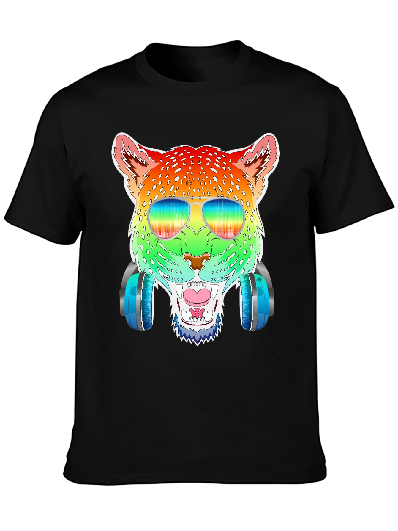 Rainbow Leopard Graphic Tee
