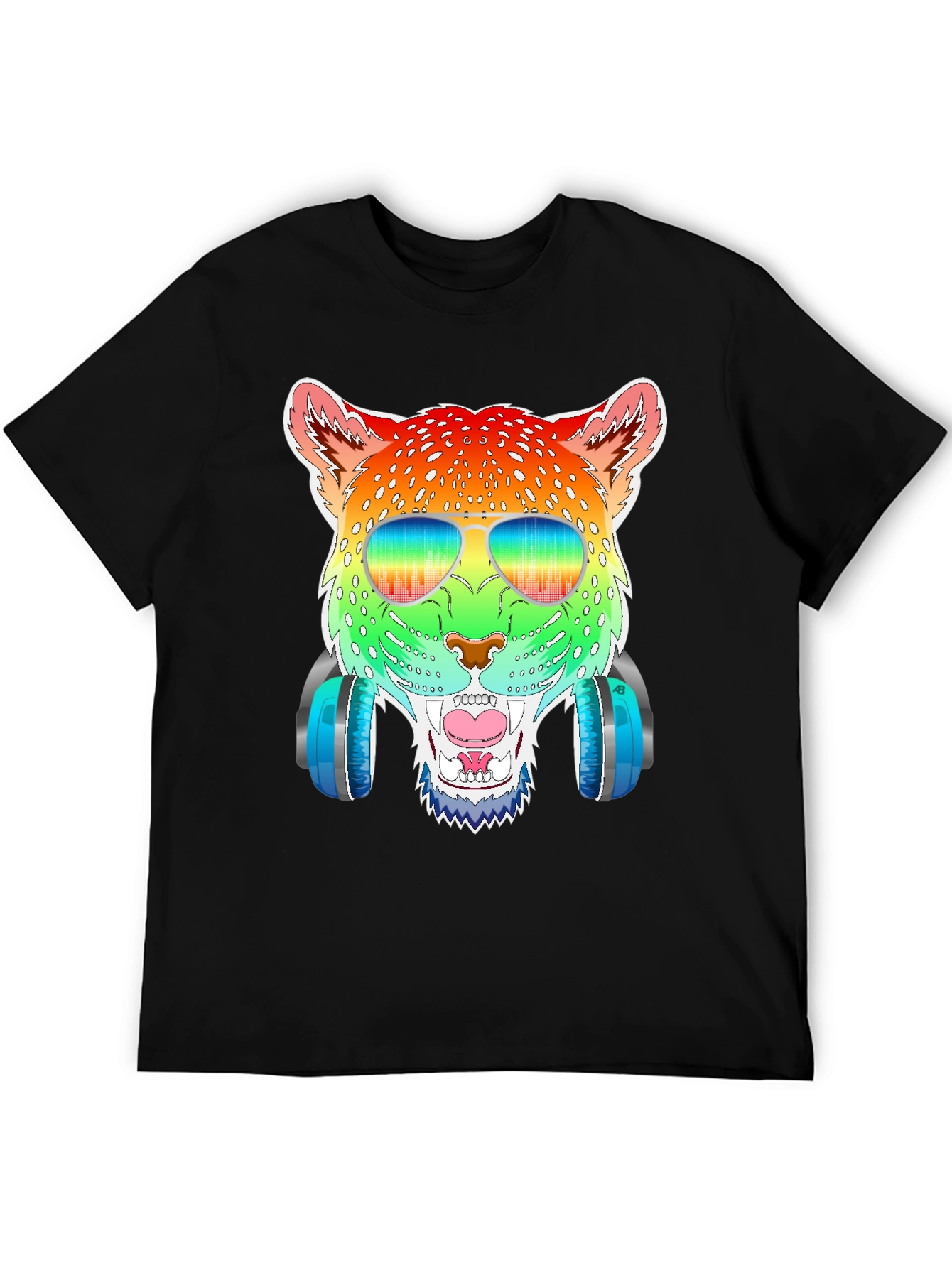 Rainbow Leopard Graphic Tee