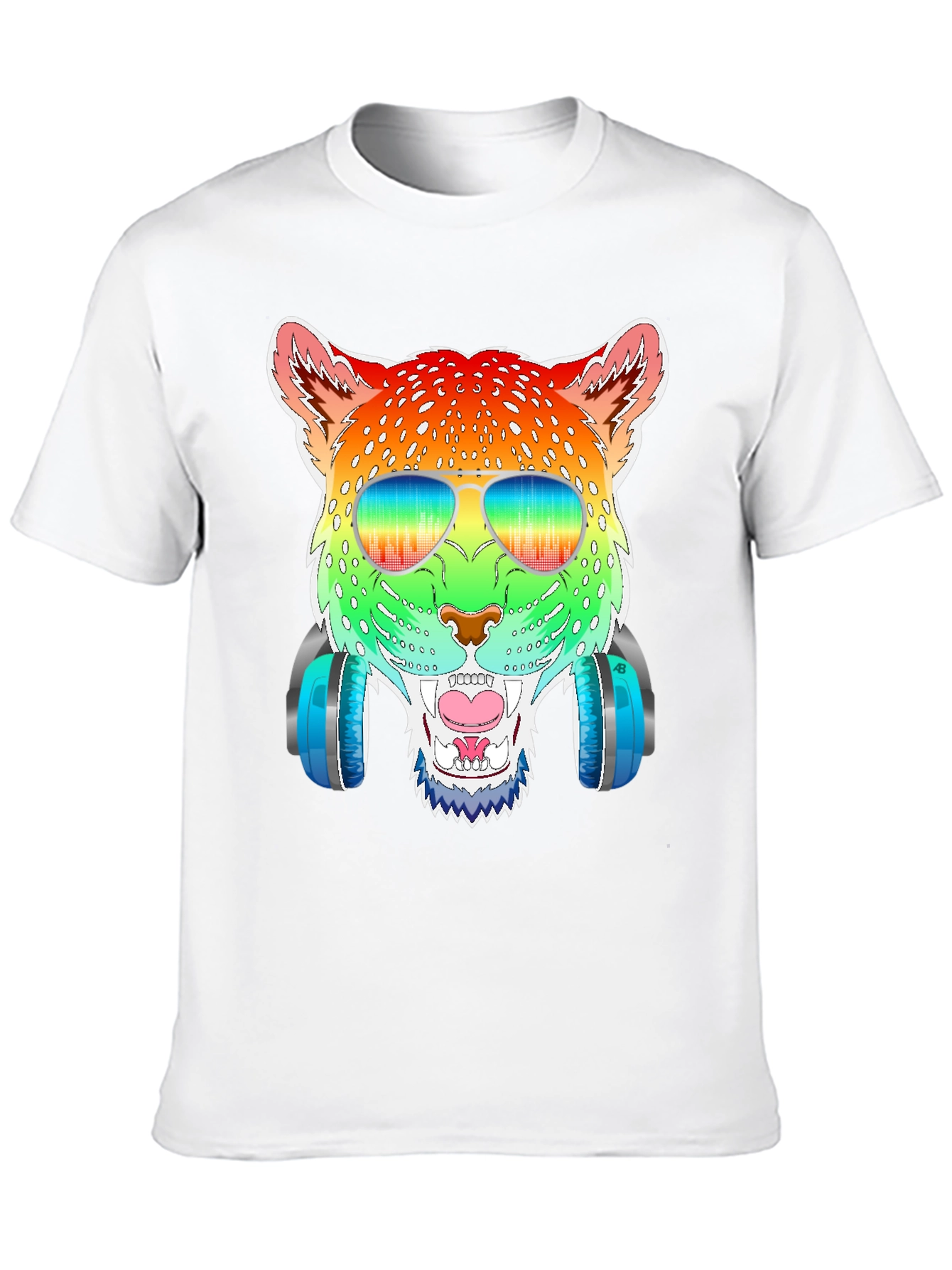 Rainbow Leopard Graphic Tee