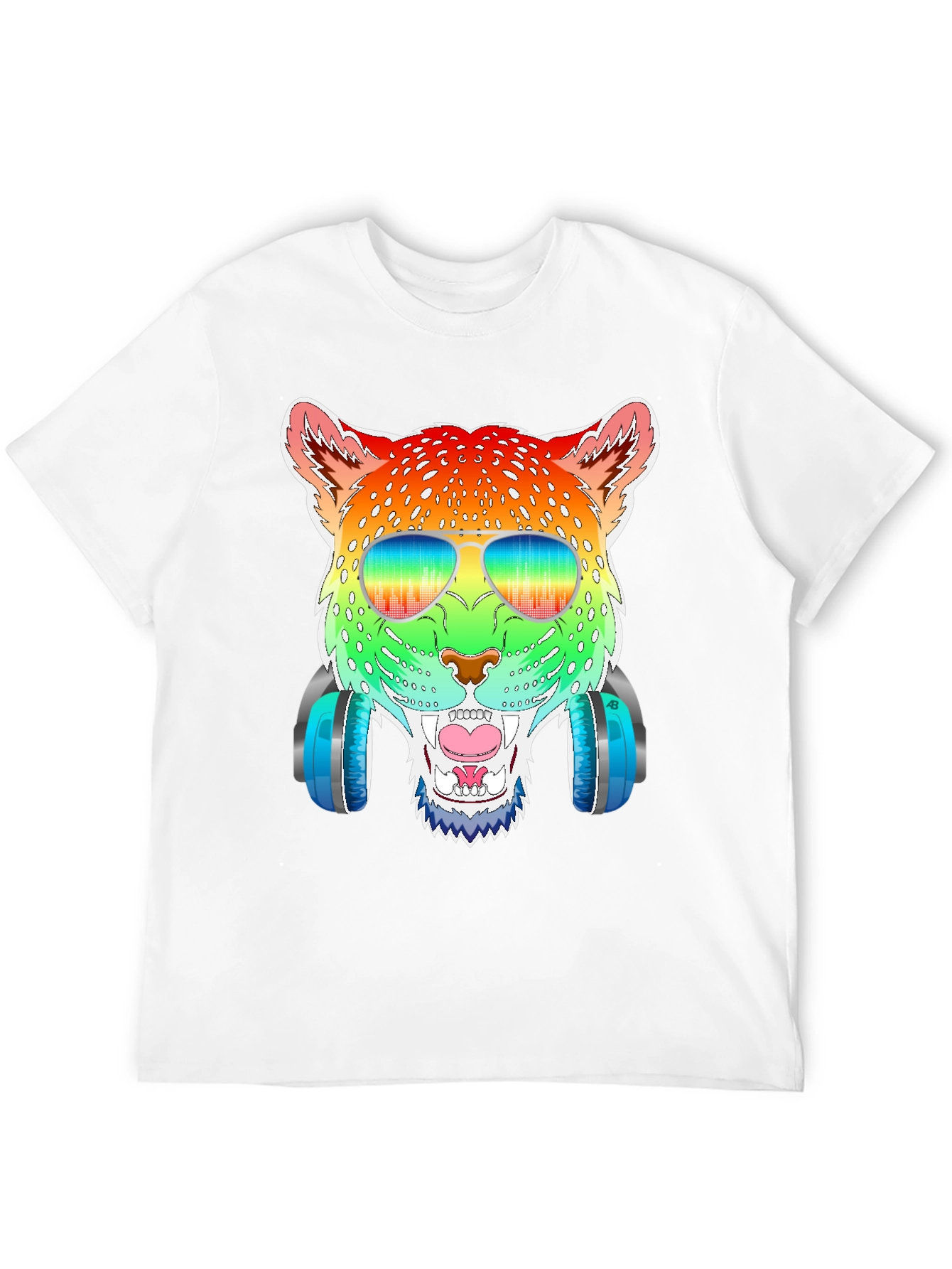 Rainbow Leopard Graphic Tee