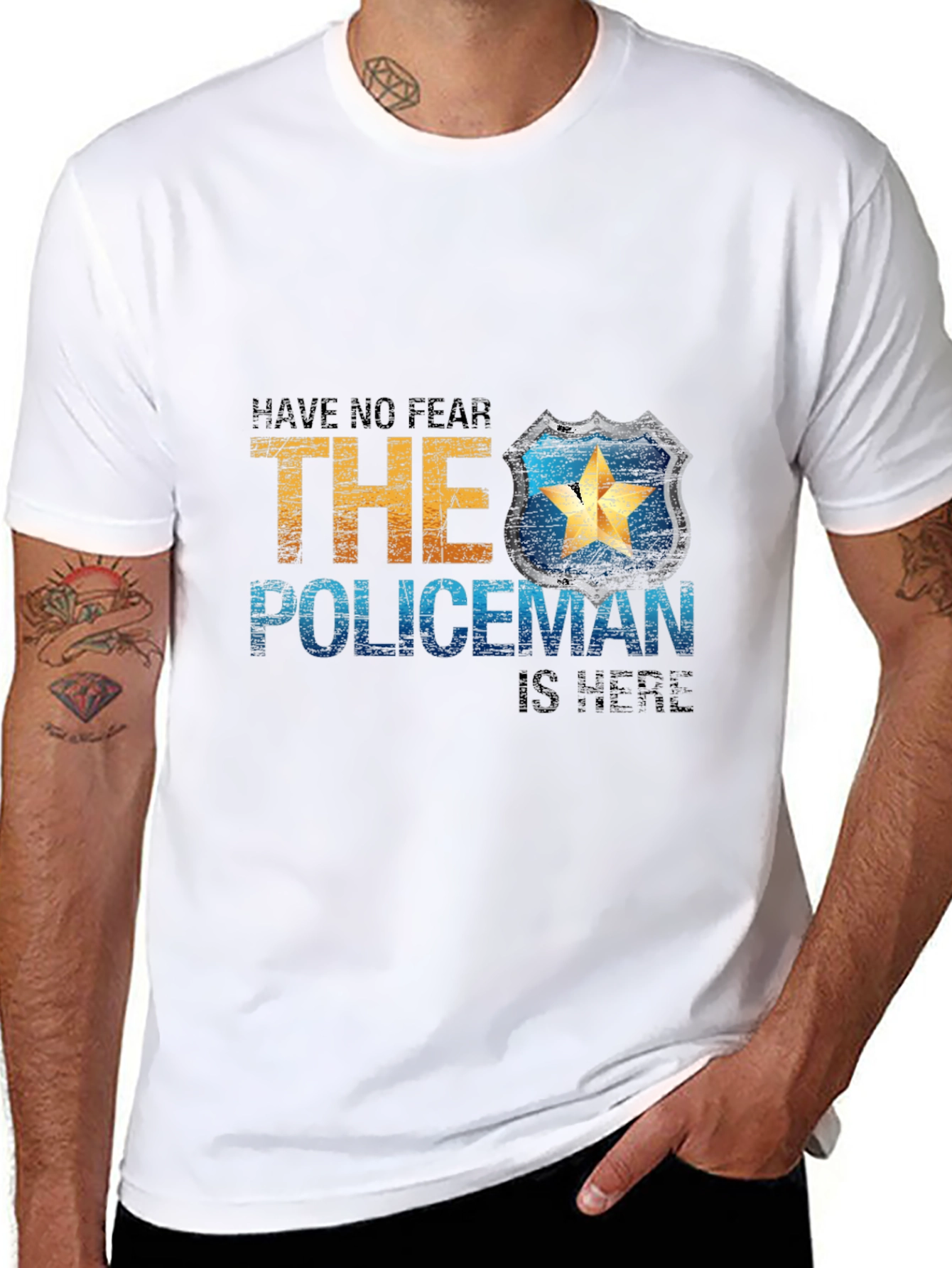 Have No Fear The Policeman Is Here T-Shirt