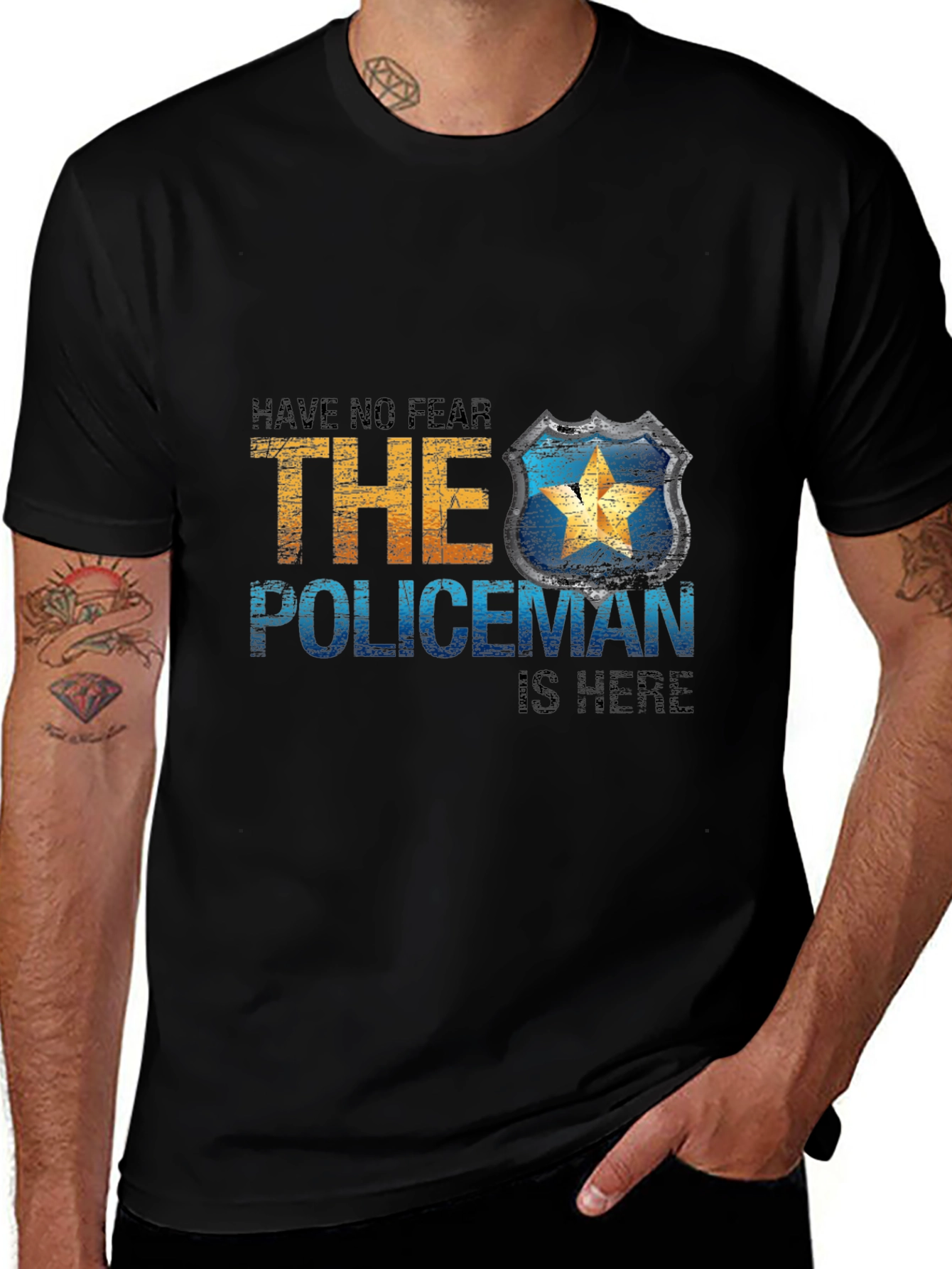 Have No Fear The Policeman Is Here T-Shirt