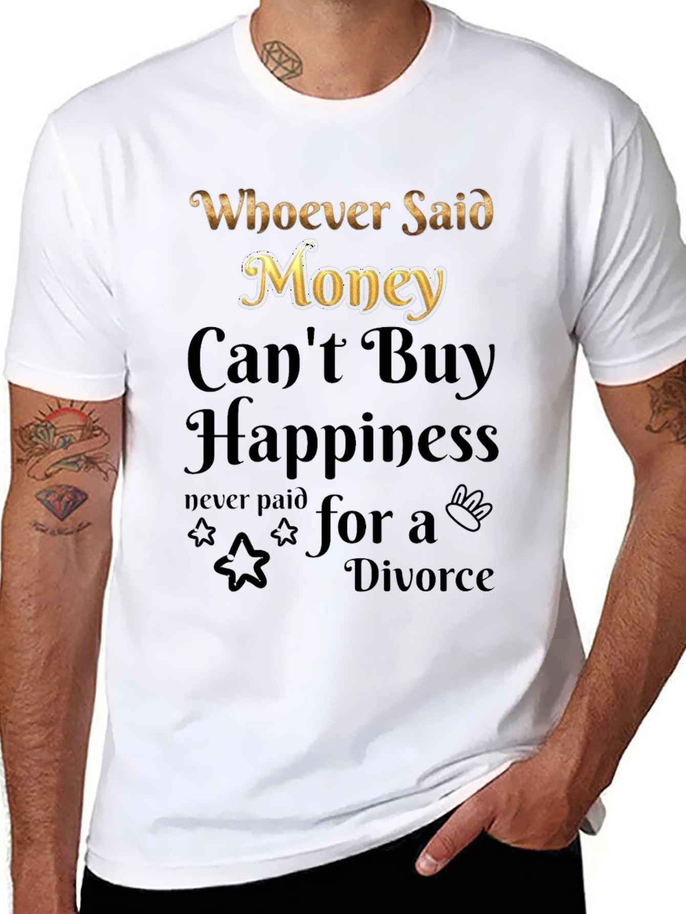 Money Cant Buy Happiness Graphic Tee