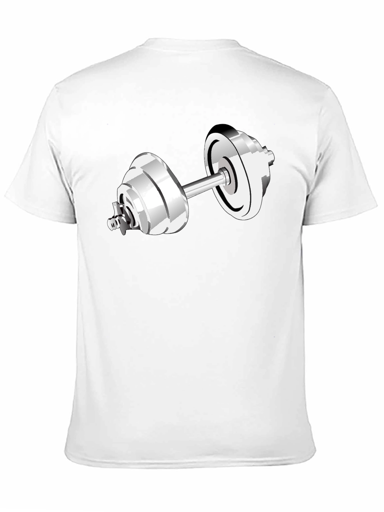 Weightlifting Dumbbell Graphic T-Shirt - Black