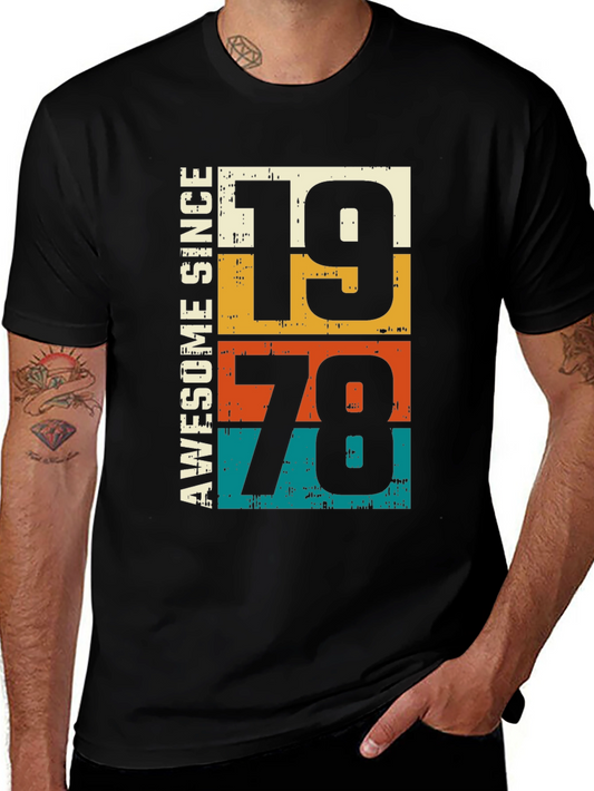 Awesome Since 1978 Vintage Graphic T-Shirt