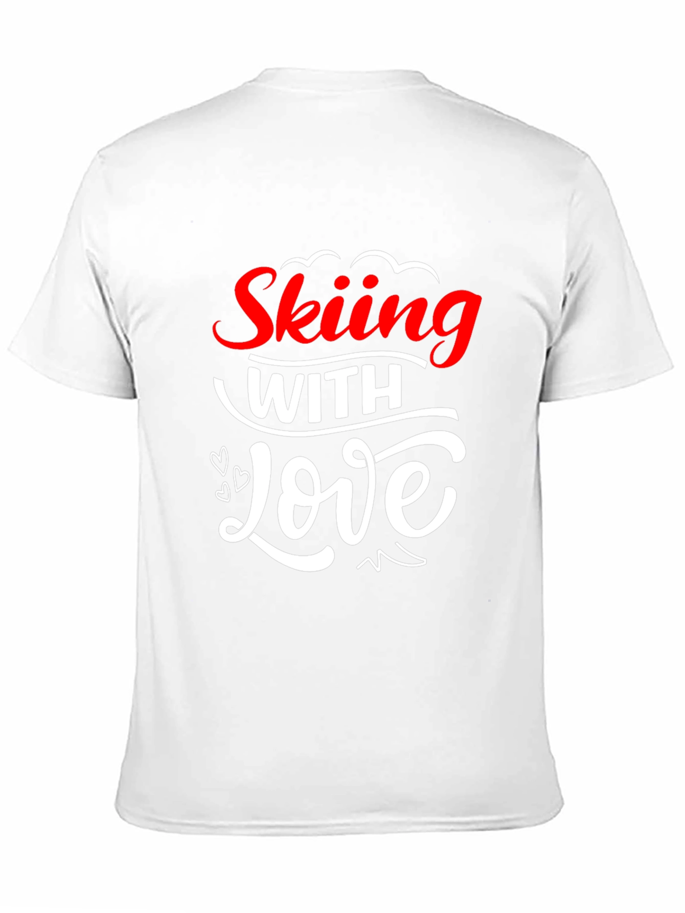 Skiing With Love Graphic T-Shirt - Black