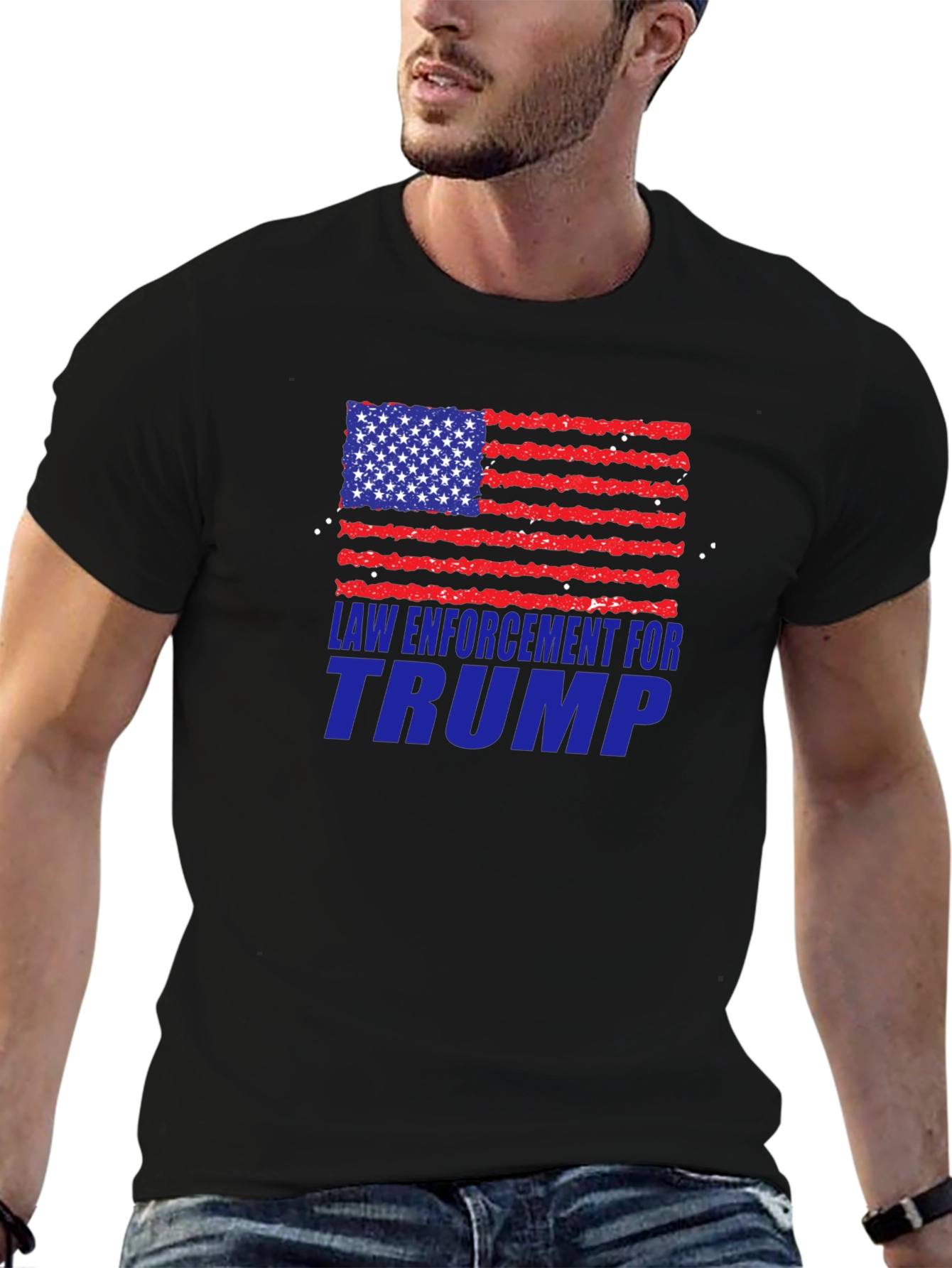Law Enforcement for Trump Graphic Tee