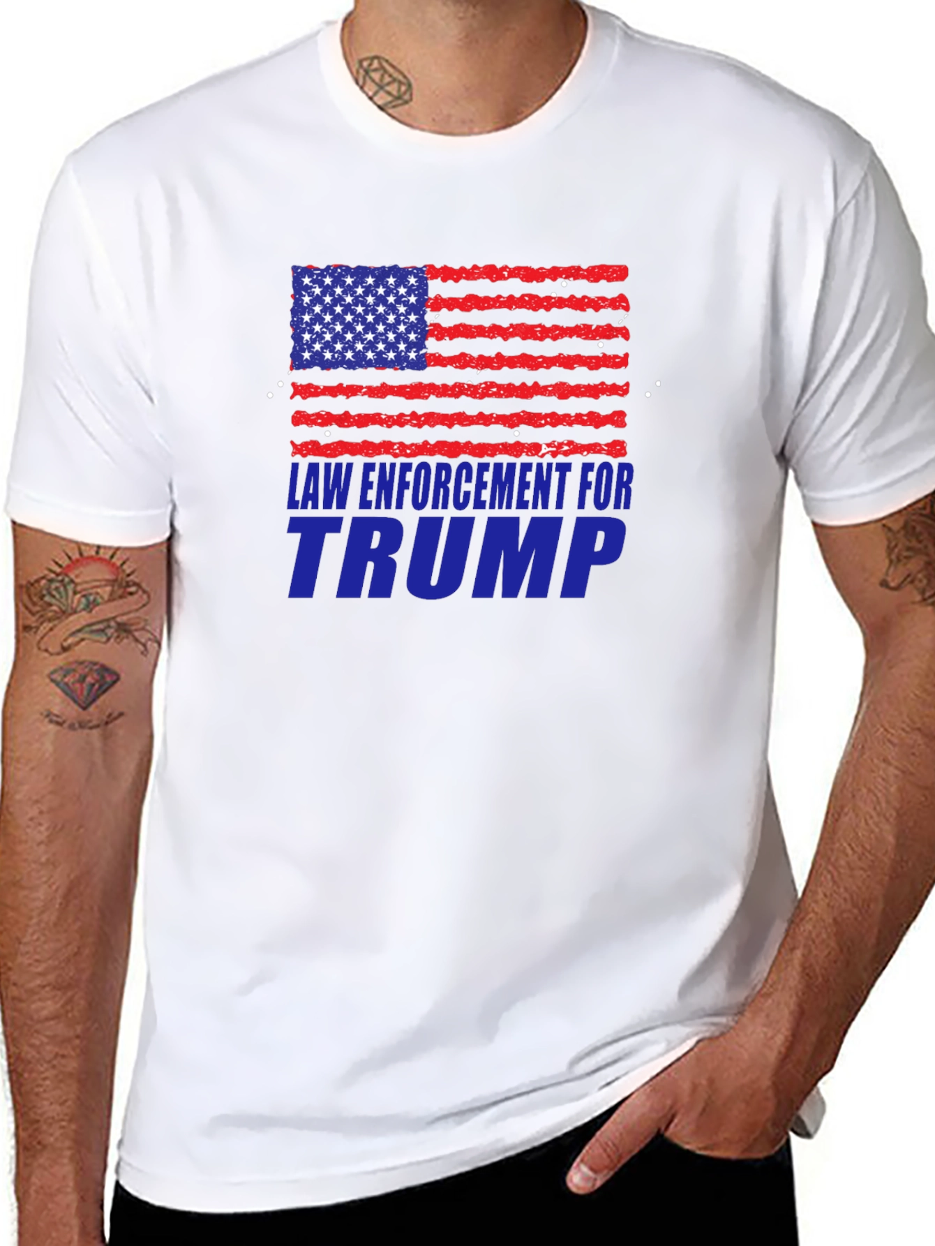 Law Enforcement for Trump Graphic Tee
