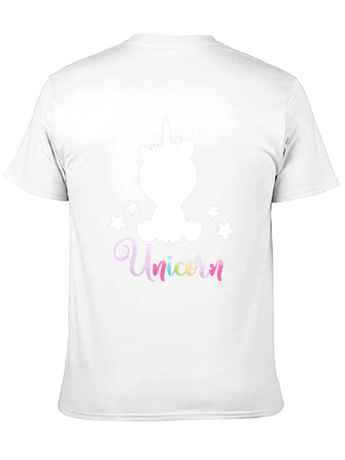 Unicorn Stars Graphic Black T-Shirt