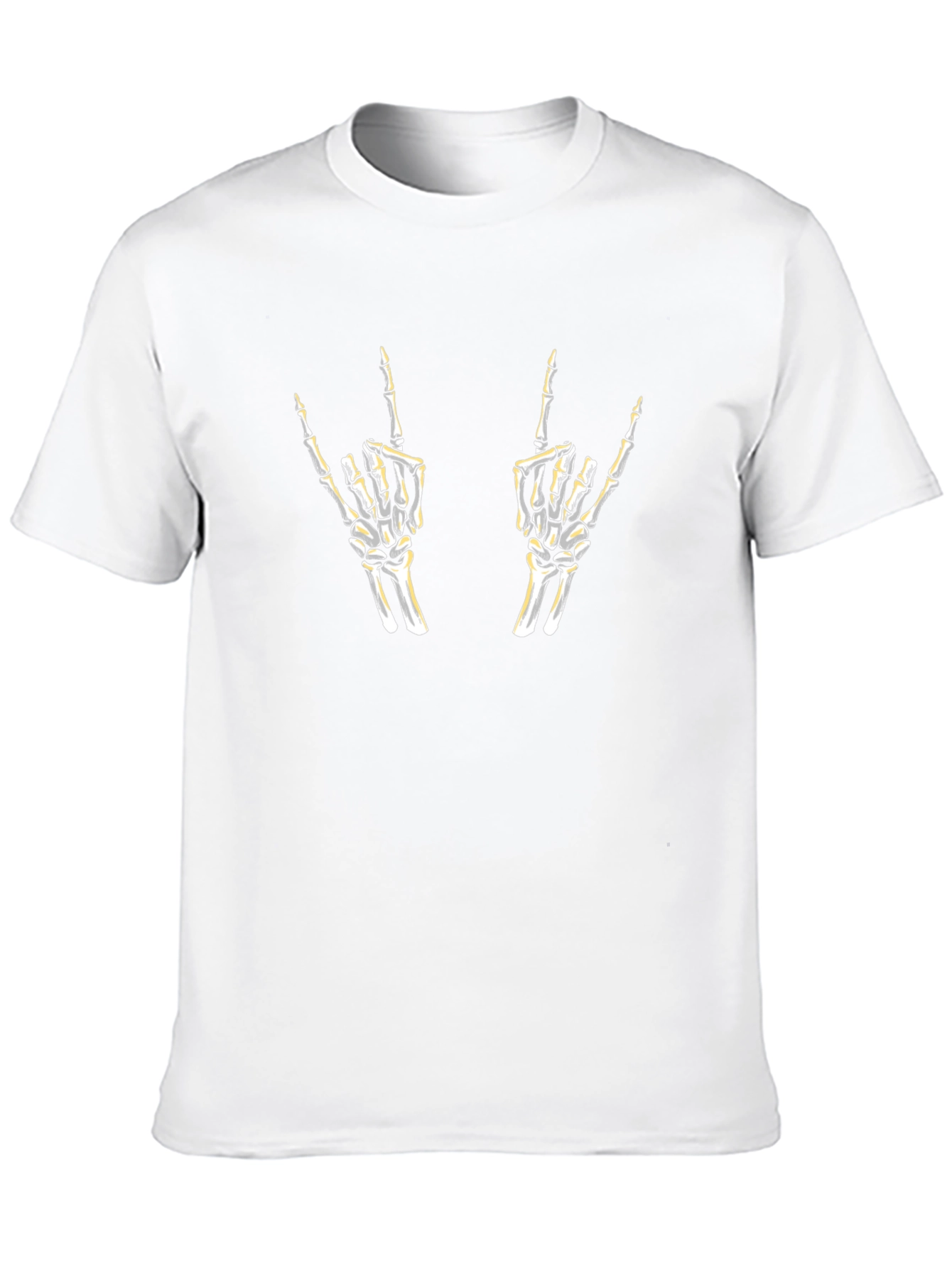 Rock On Skeleton Hands Graphic Tee