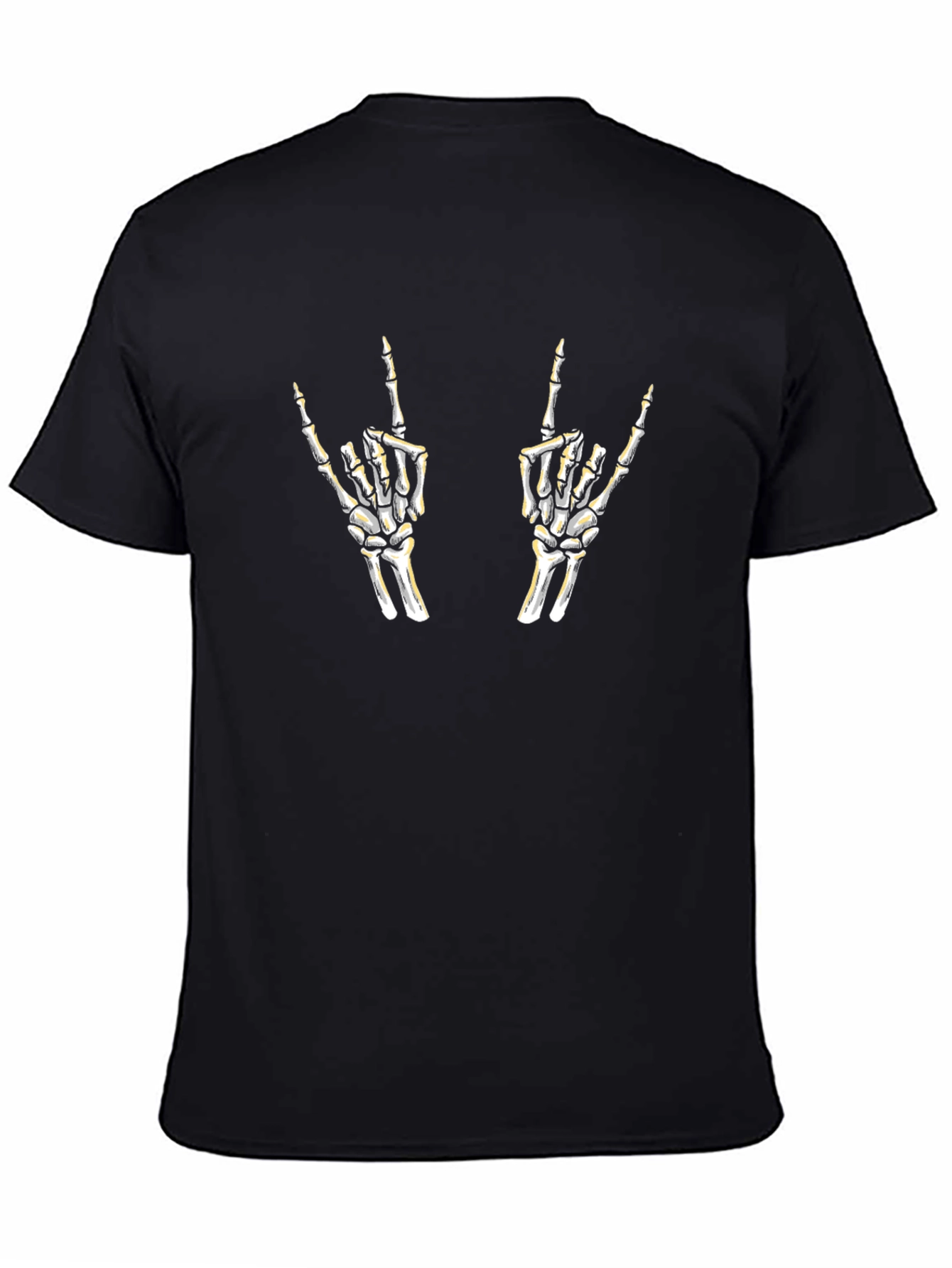 Rock On Skeleton Hands Graphic Tee