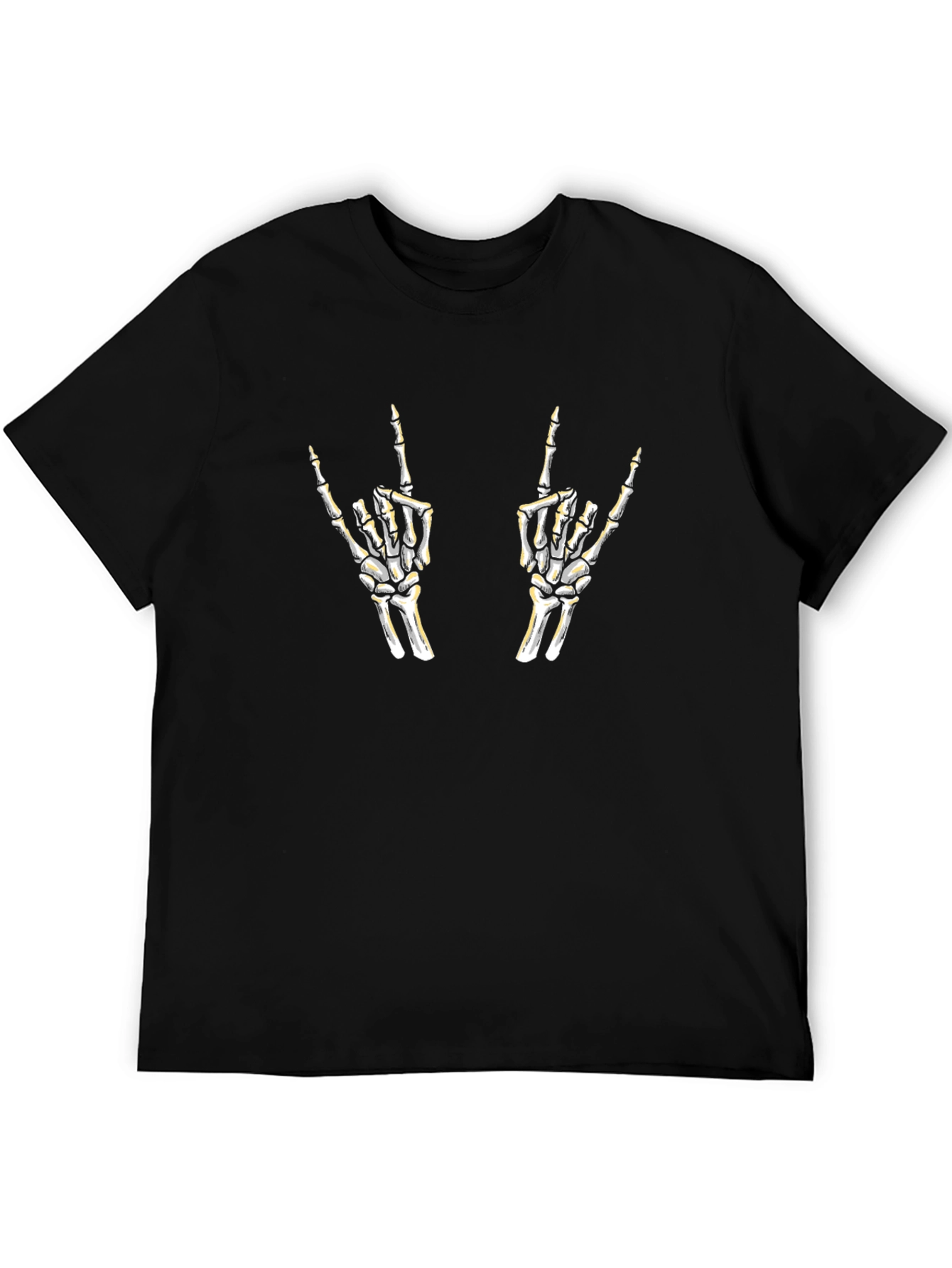 Rock On Skeleton Hands Graphic Tee