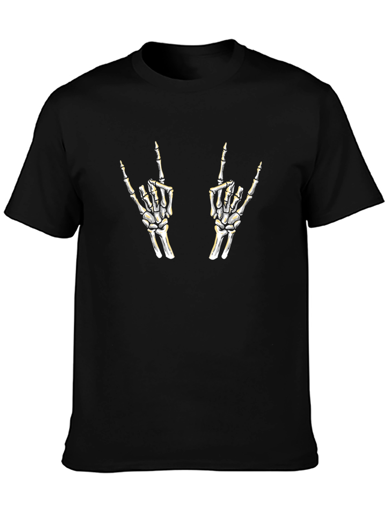Rock On Skeleton Hands Graphic Tee