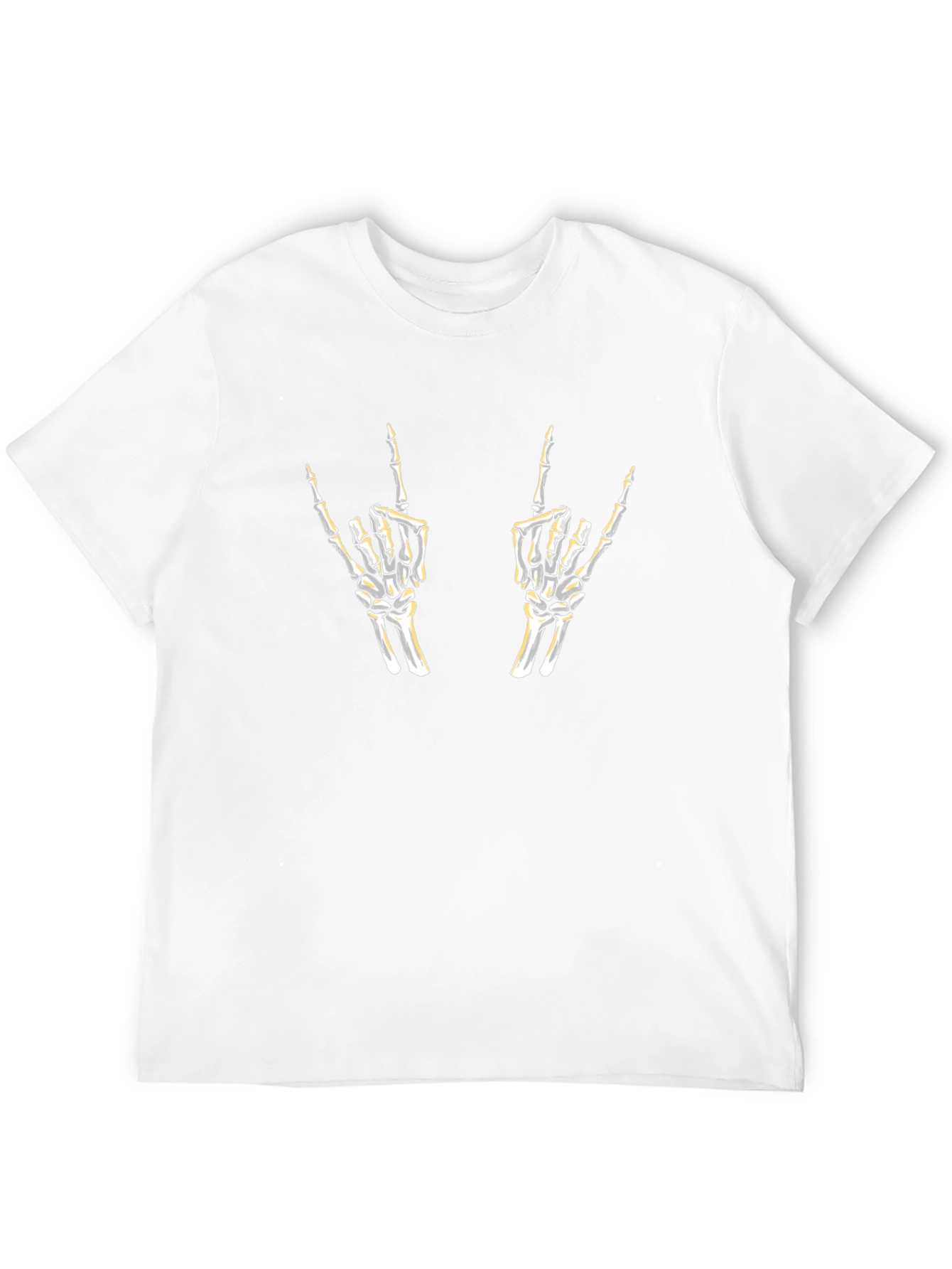Rock On Skeleton Hands Graphic Tee