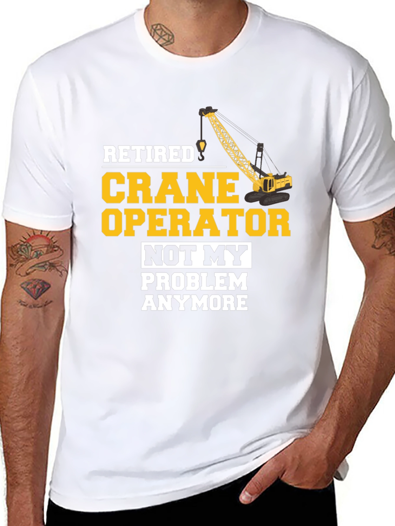 Retired Crane Operator T-Shirt Funny Gift