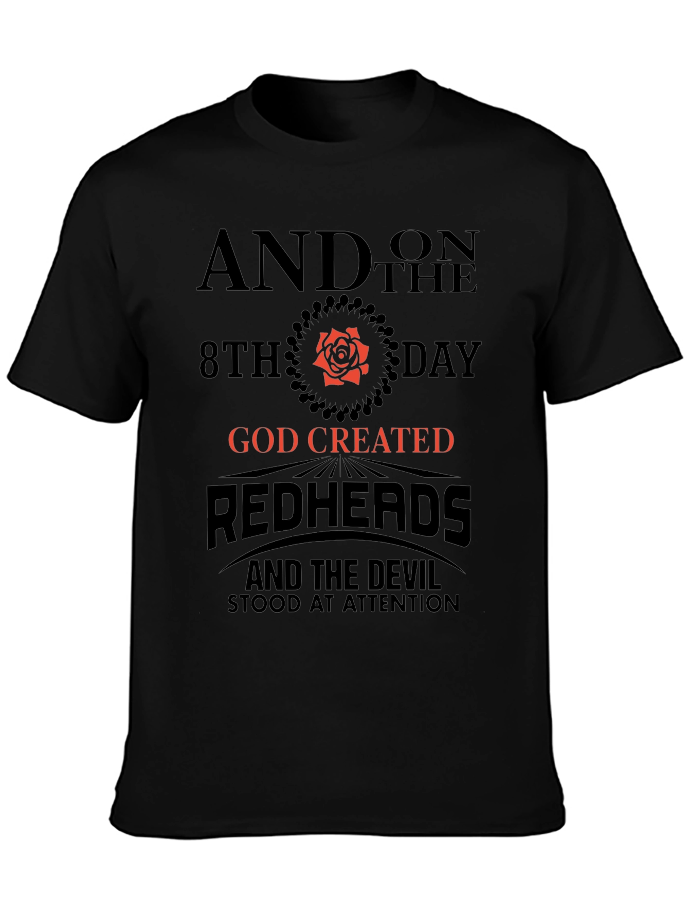 Redhead God Created Graphic Tee