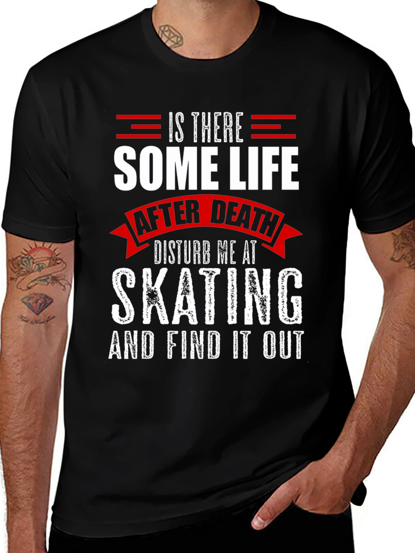 Is There Some Life After Death Skating T-Shirt