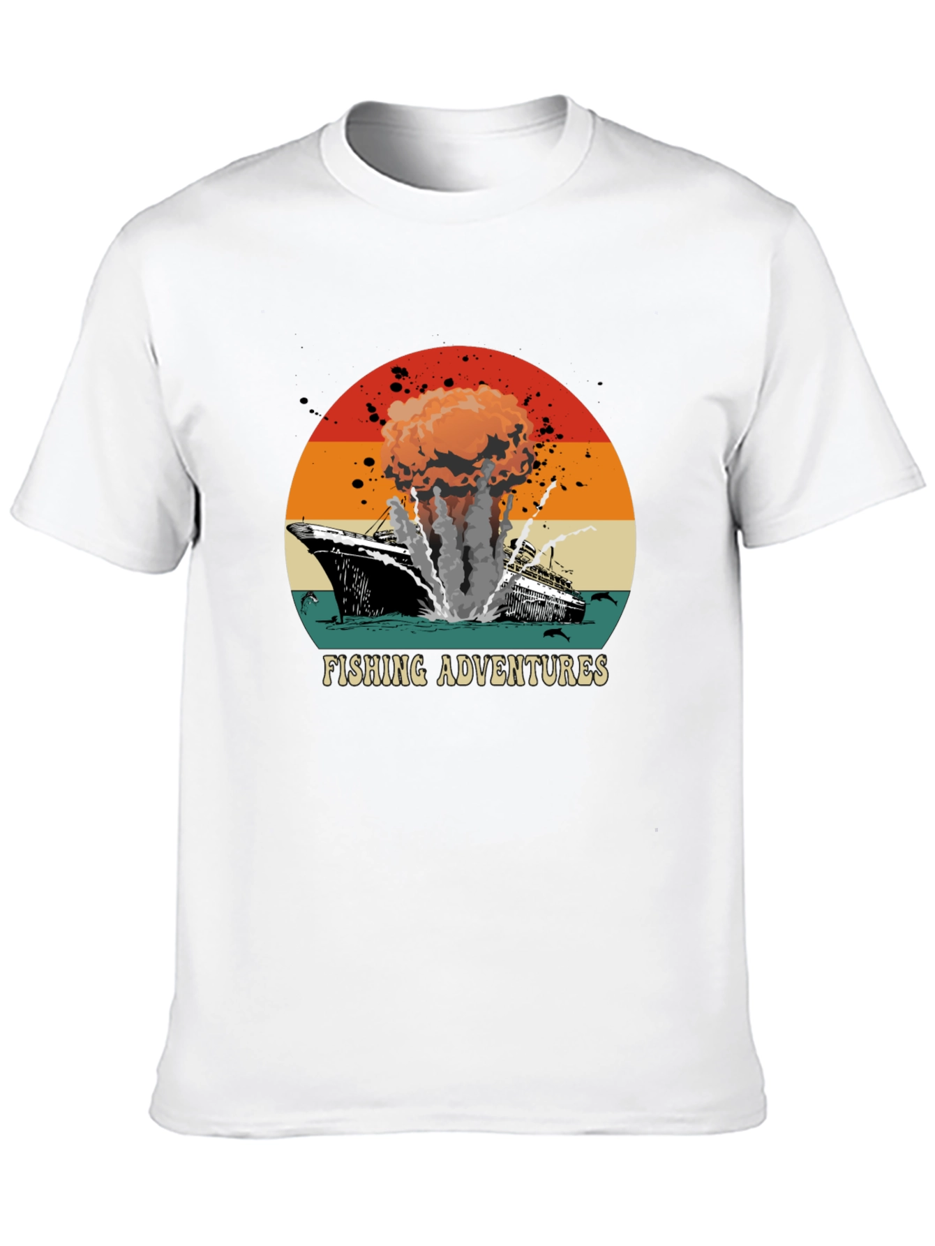 Fishing Adventures Graphic Tee - Retro Style