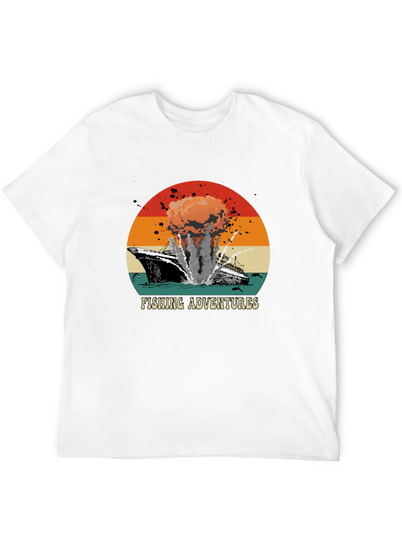 Fishing Adventures Graphic Tee - Retro Style