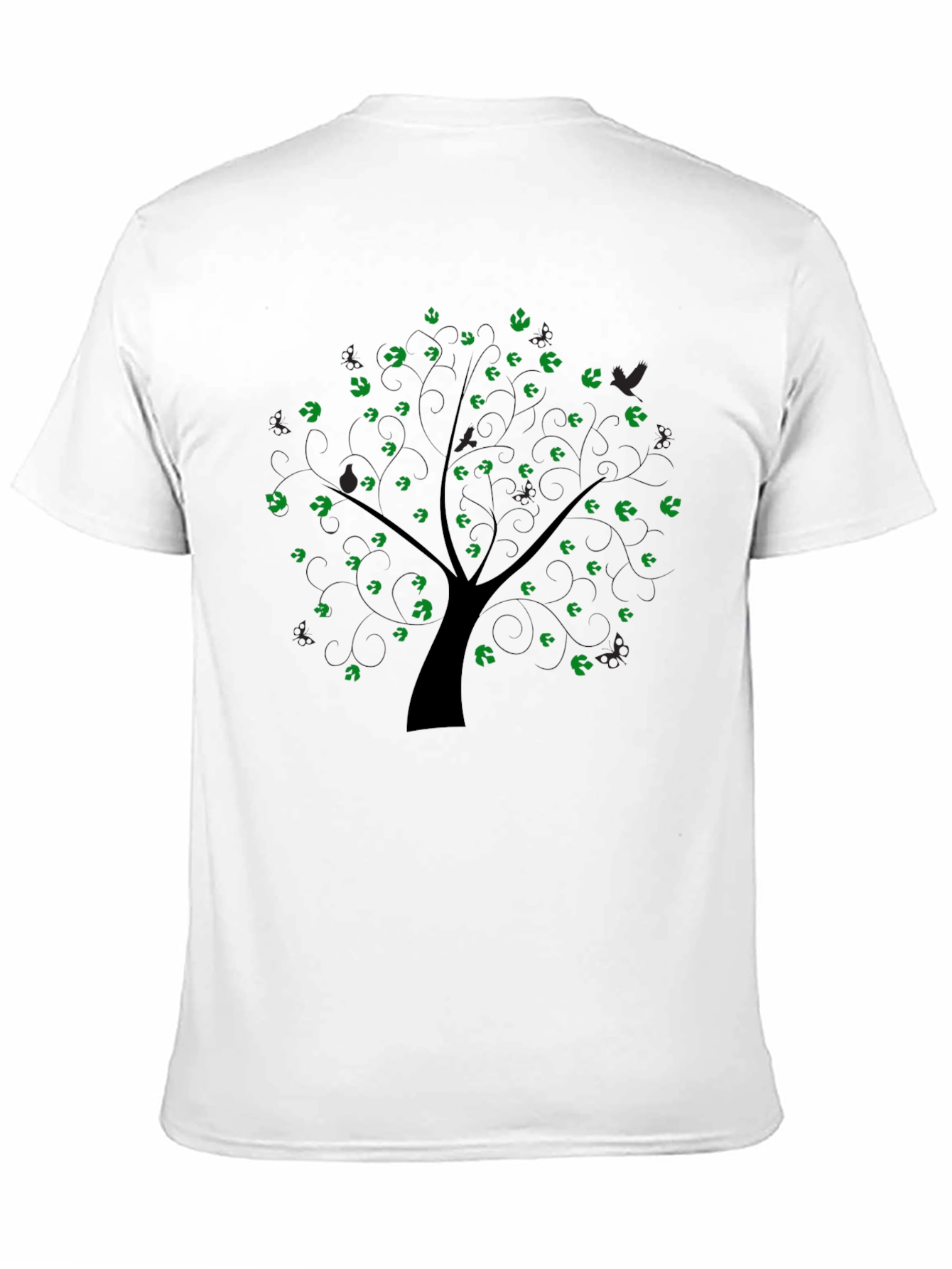Nature Tree Graphic Tee - Mens Black T-Shirt