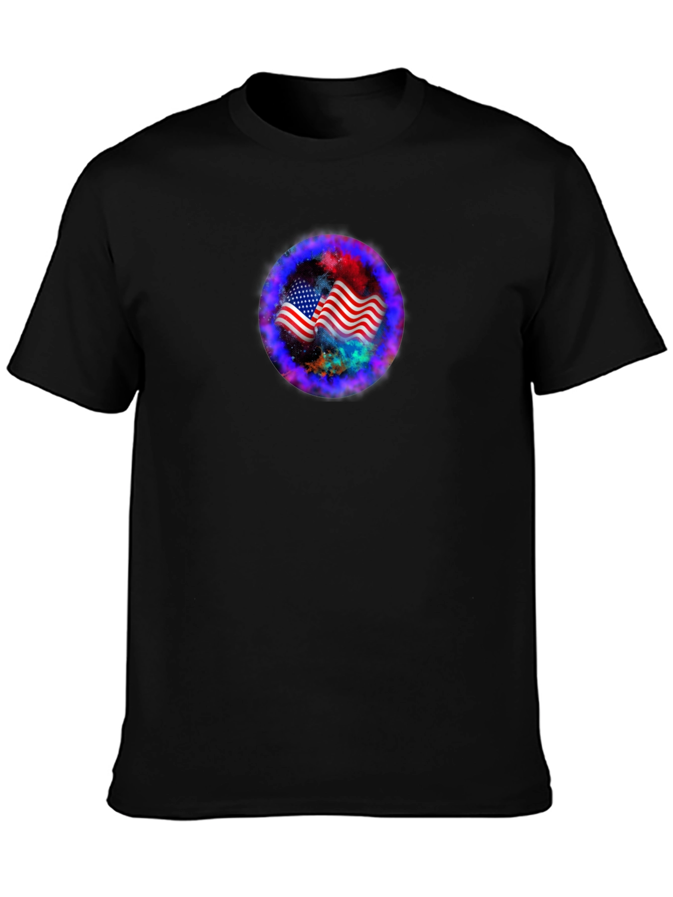 USA Flag Galaxy T-Shirt