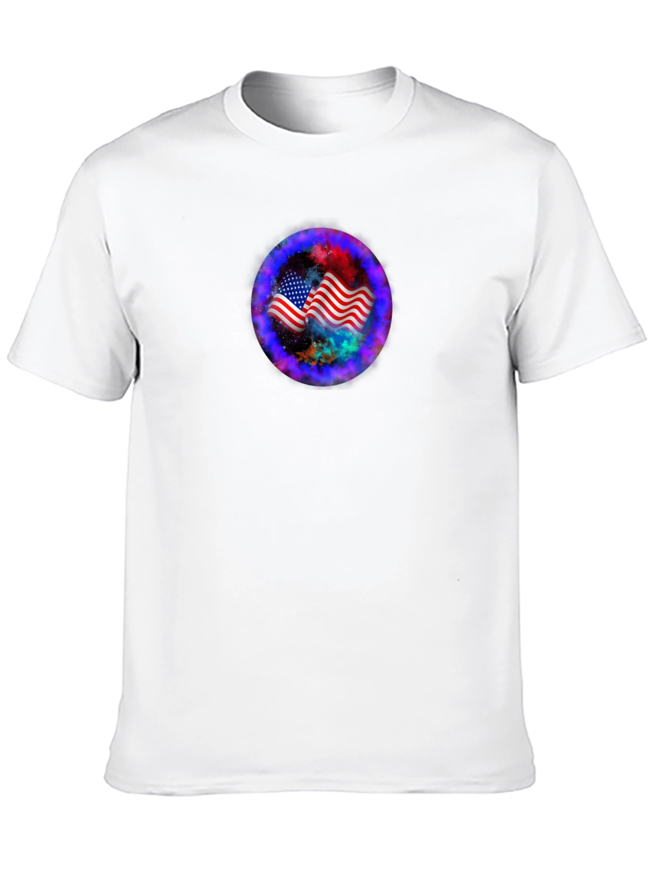 USA Flag Galaxy T-Shirt