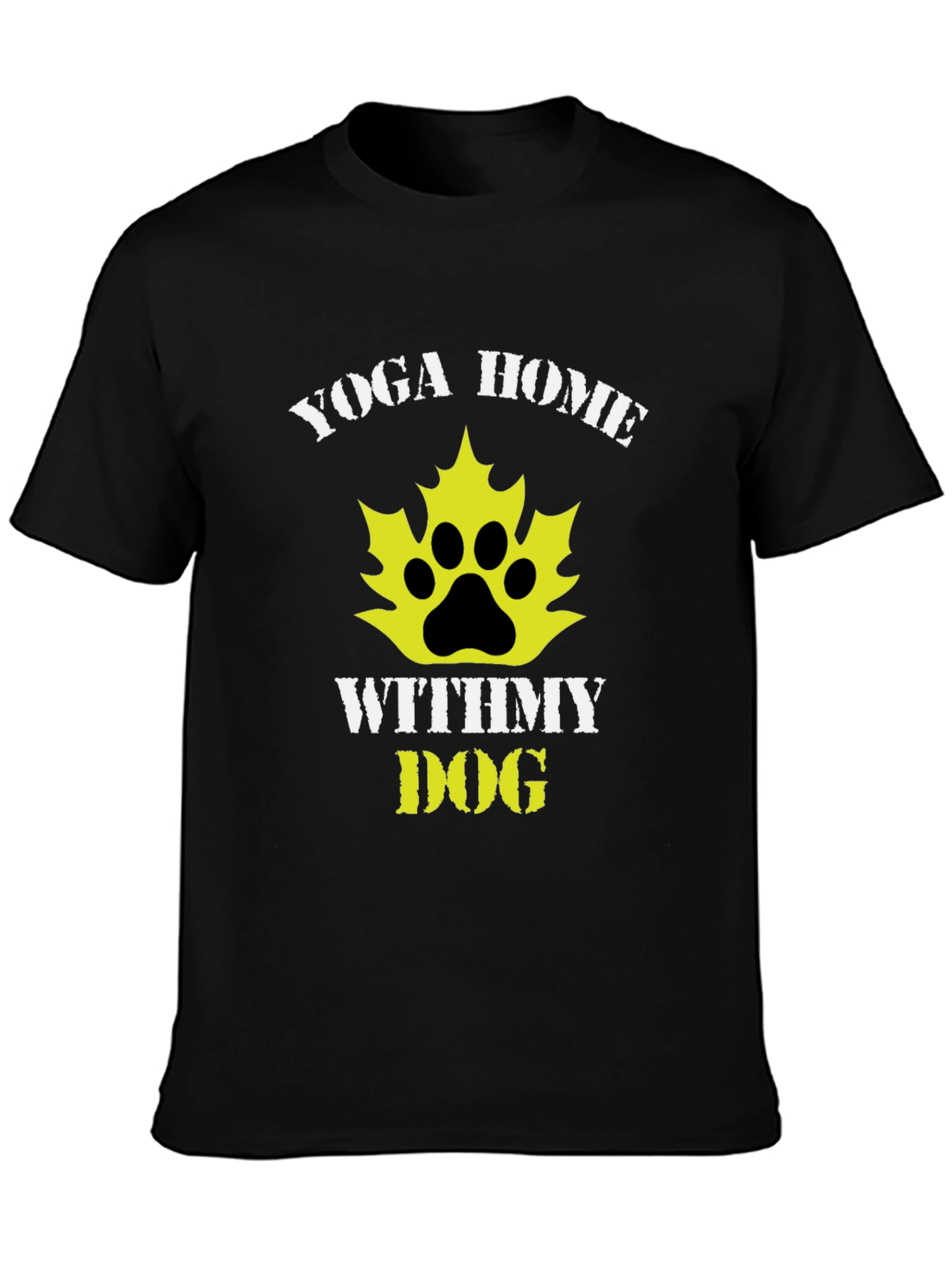 Yoga Home With My Dog Graphic Tee