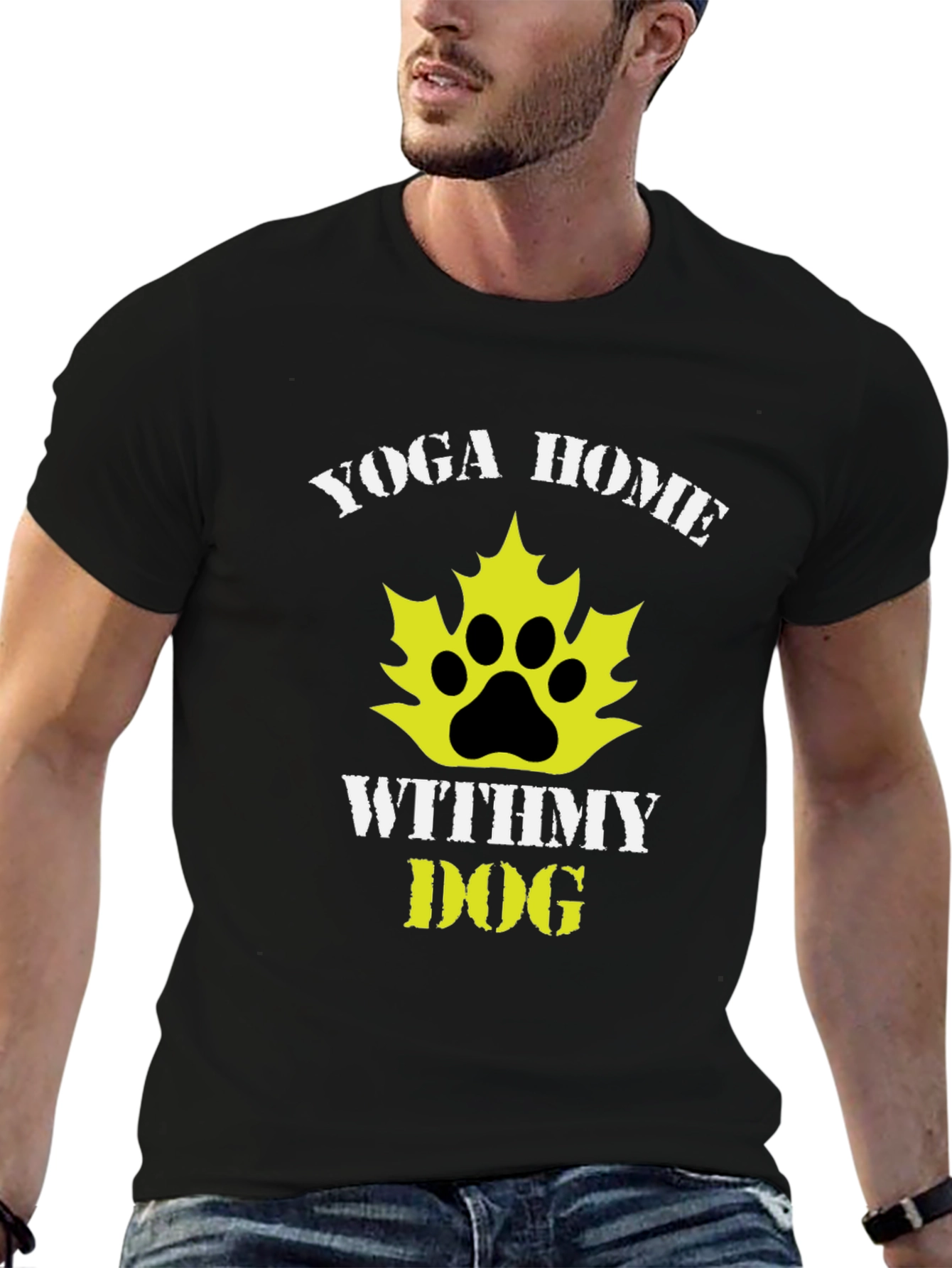 Yoga Home With My Dog Graphic Tee