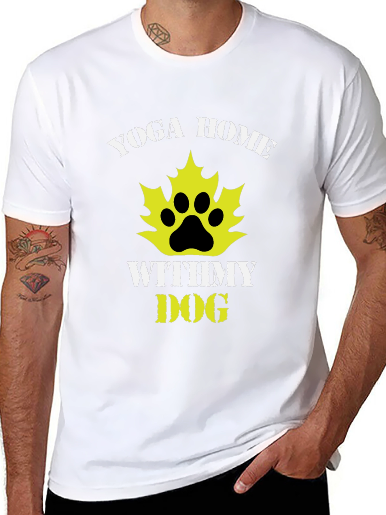 Yoga Home With My Dog Graphic Tee
