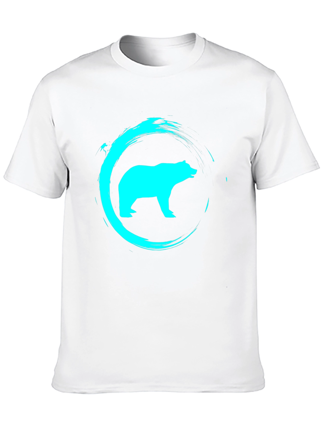 Cool Bear Graphic Print Black T-Shirt