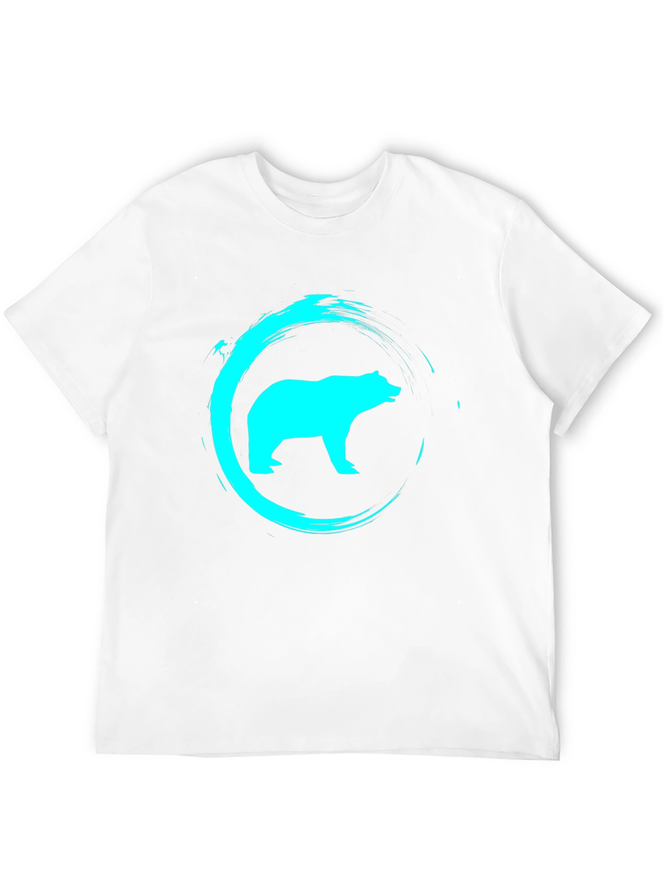 Cool Bear Graphic Print Black T-Shirt