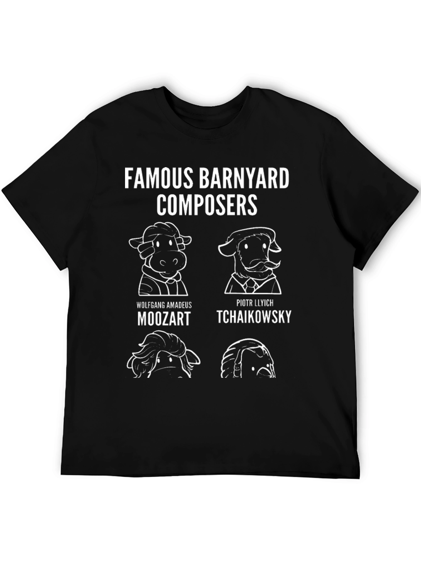 Funny Famous Barnyard Composers T-Shirt