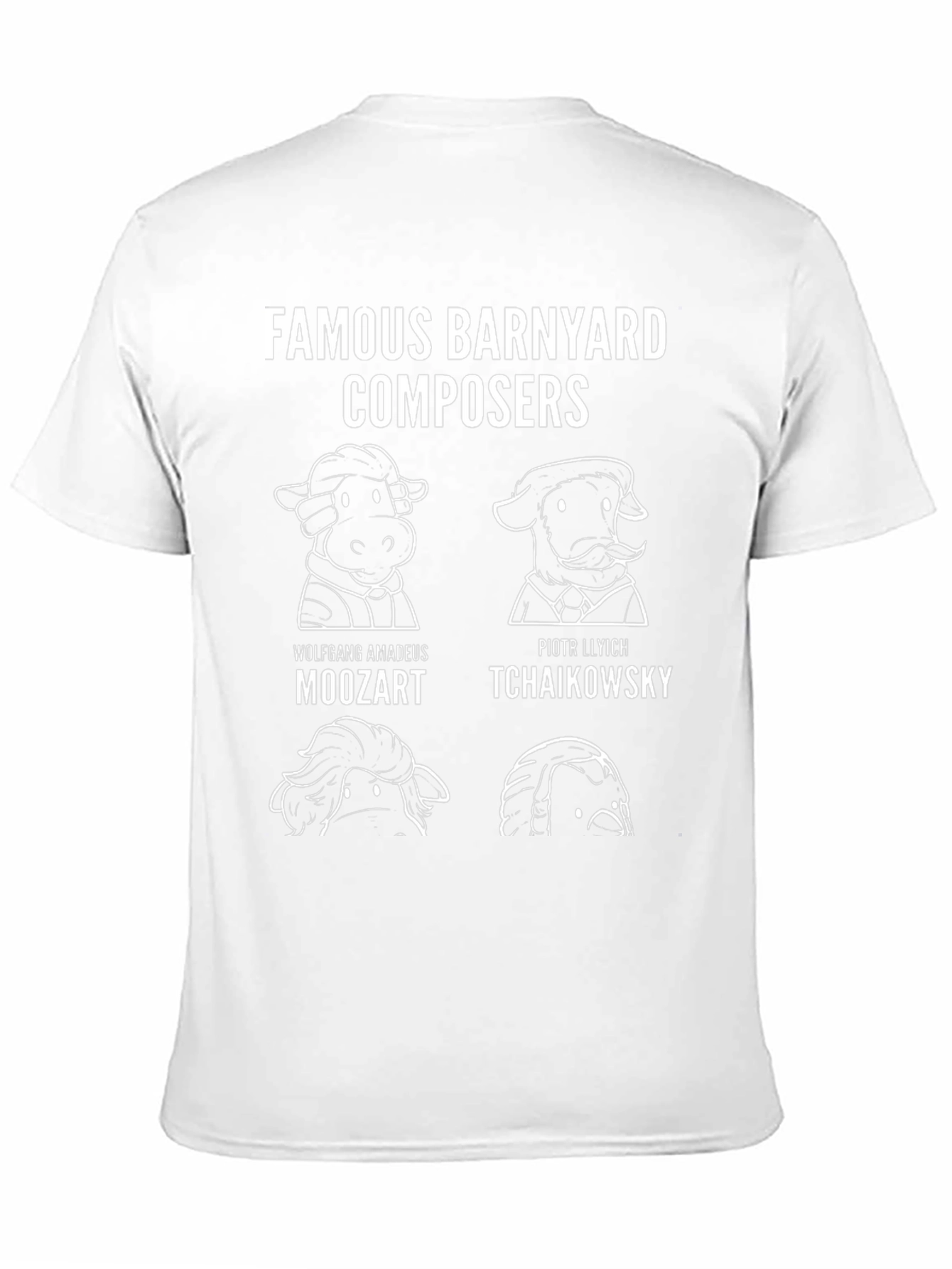 Funny Famous Barnyard Composers T-Shirt