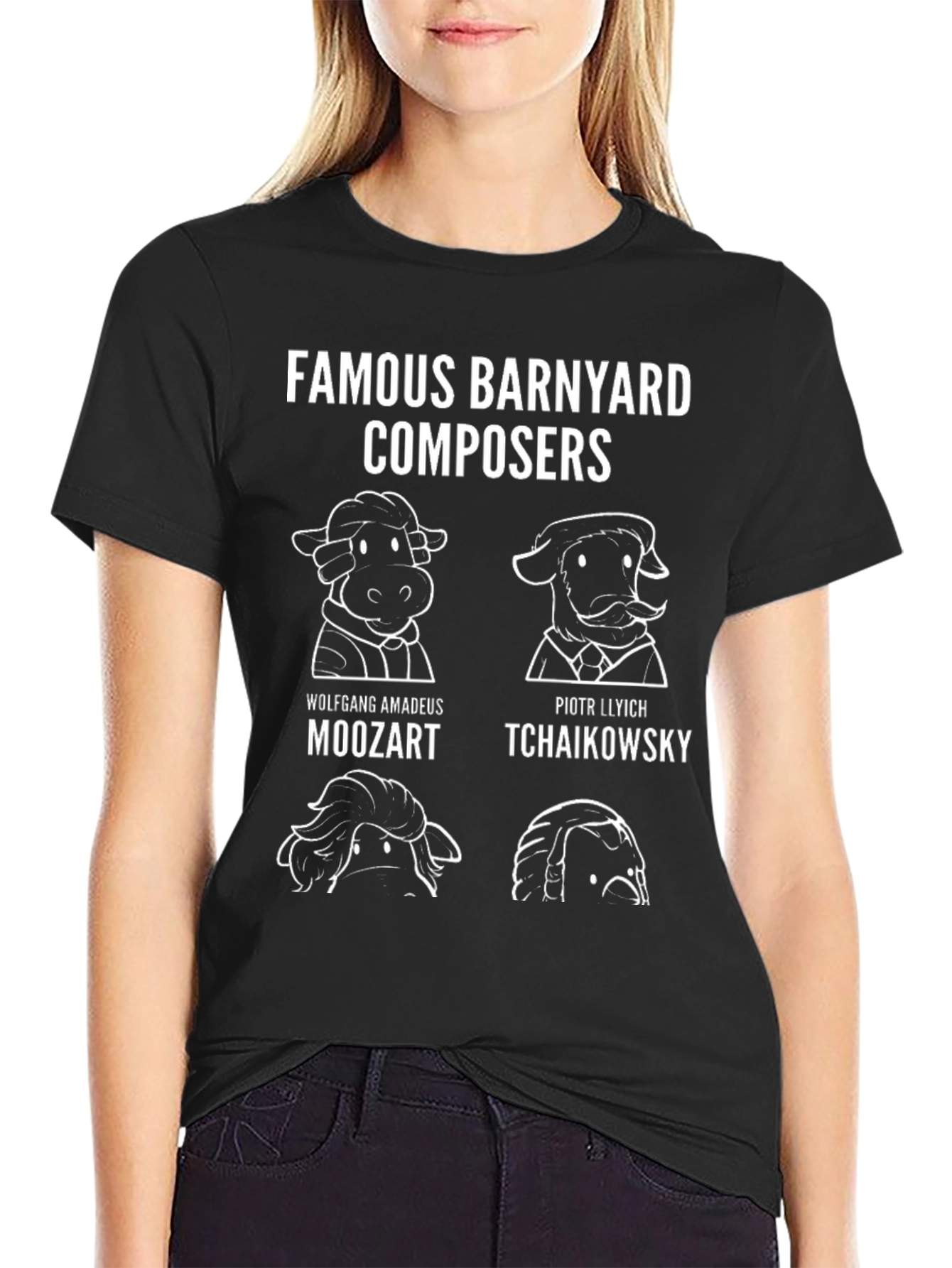 Funny Famous Barnyard Composers T-Shirt