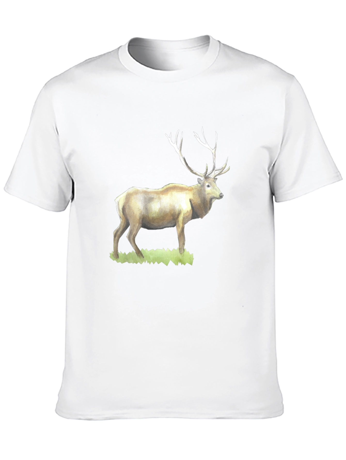 Elk Graphic Tee - Wildlife Inspired Black T-Shirt