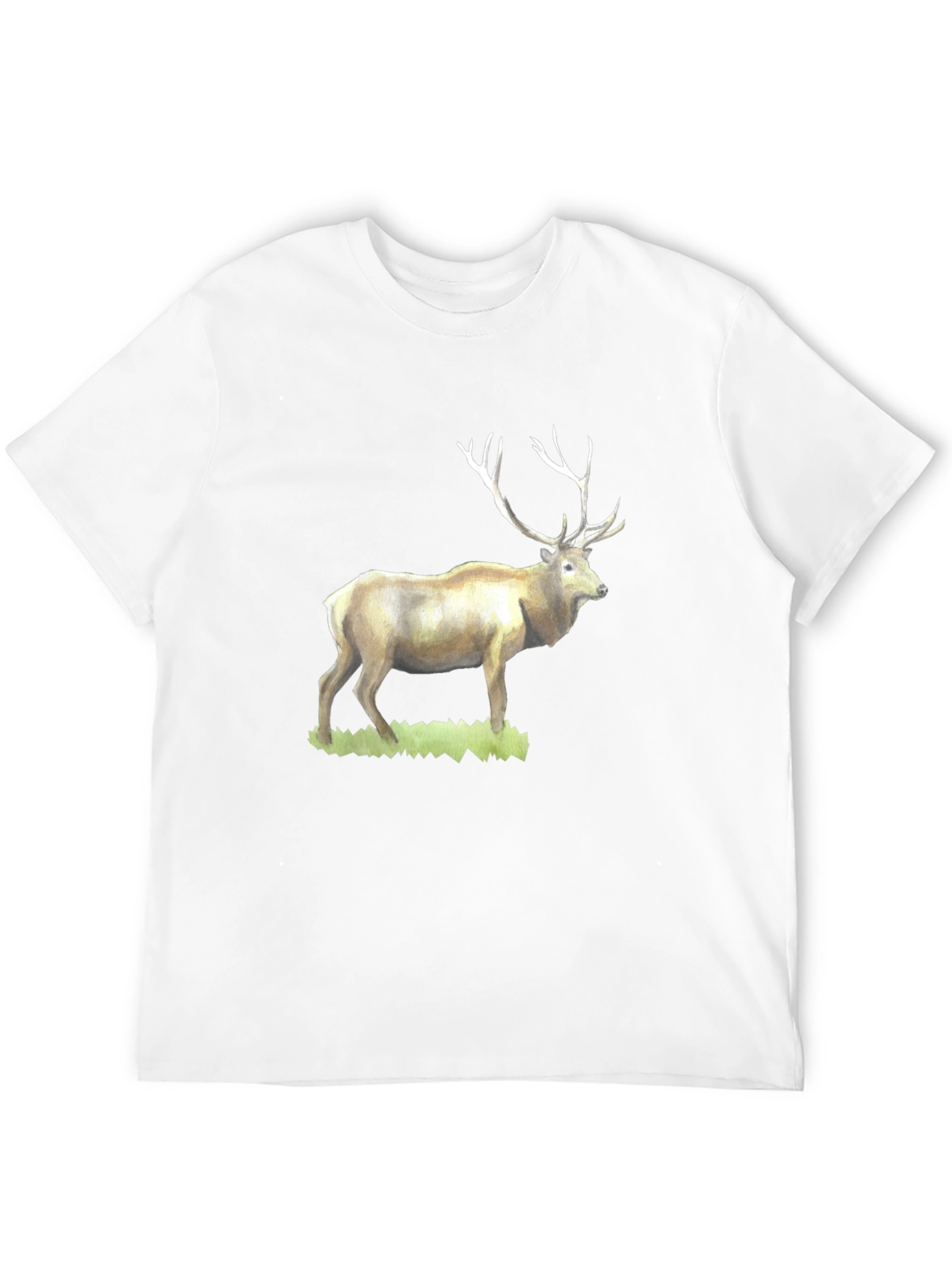 Elk Graphic Tee - Wildlife Inspired Black T-Shirt