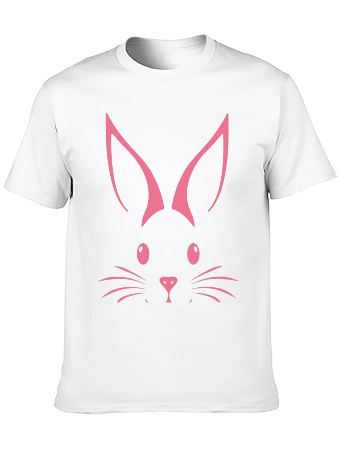 Bunny Face Graphic Tee - Easter Fun