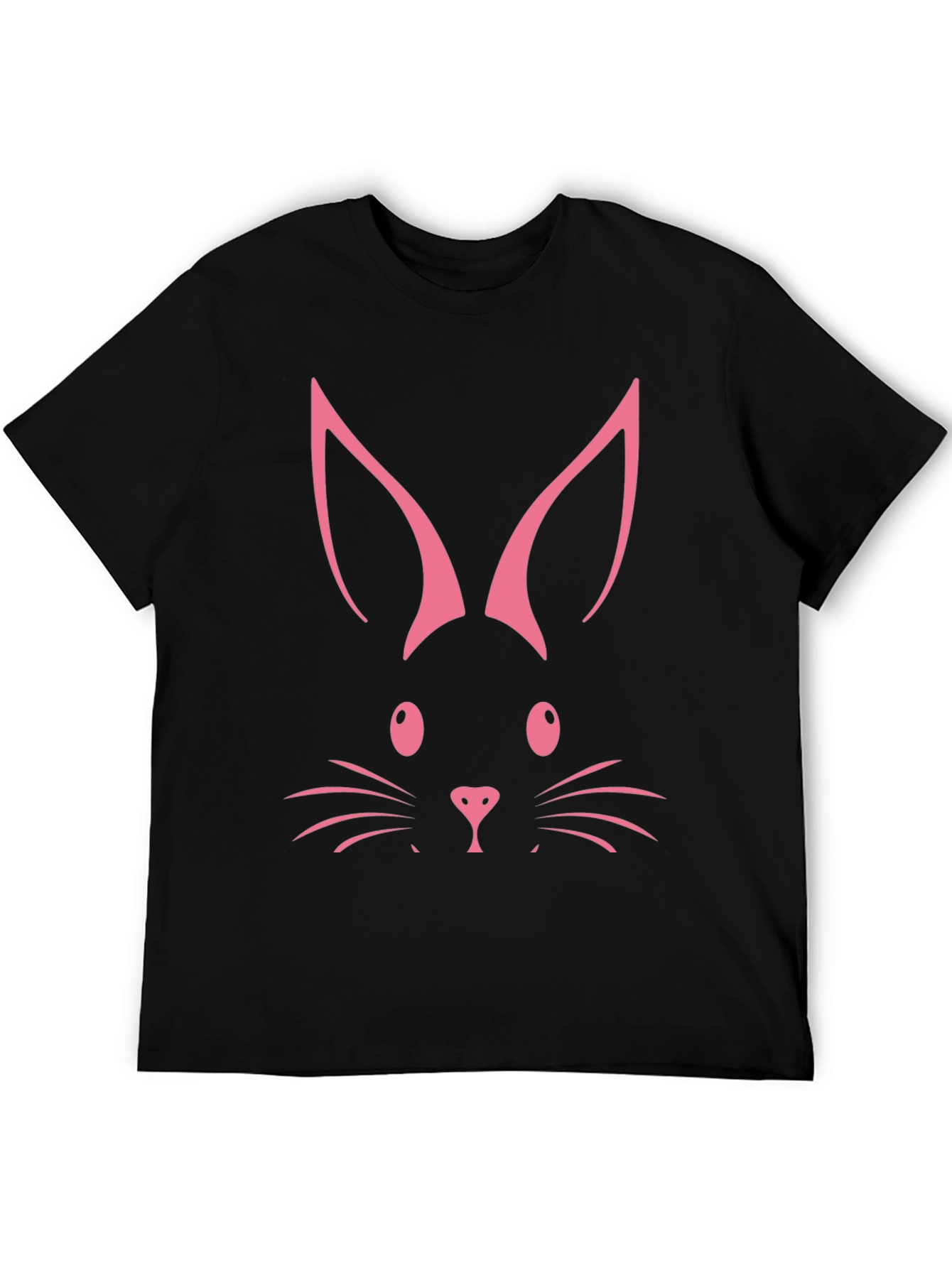 Bunny Face Graphic Tee - Easter Fun
