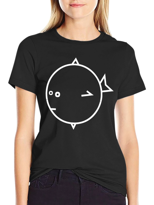 Abstract Geometric Fish Graphic Tee