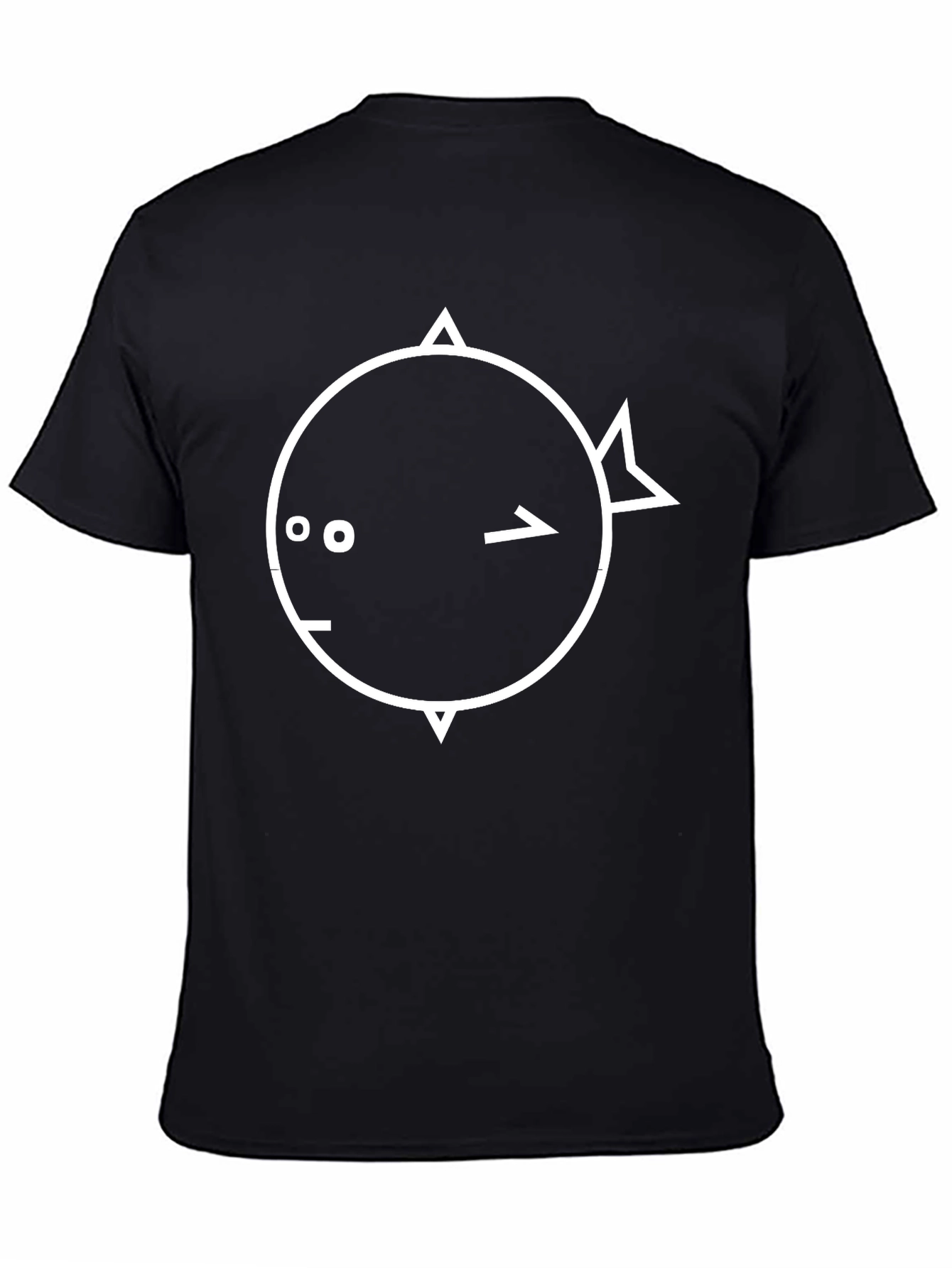 Abstract Geometric Fish Graphic Tee