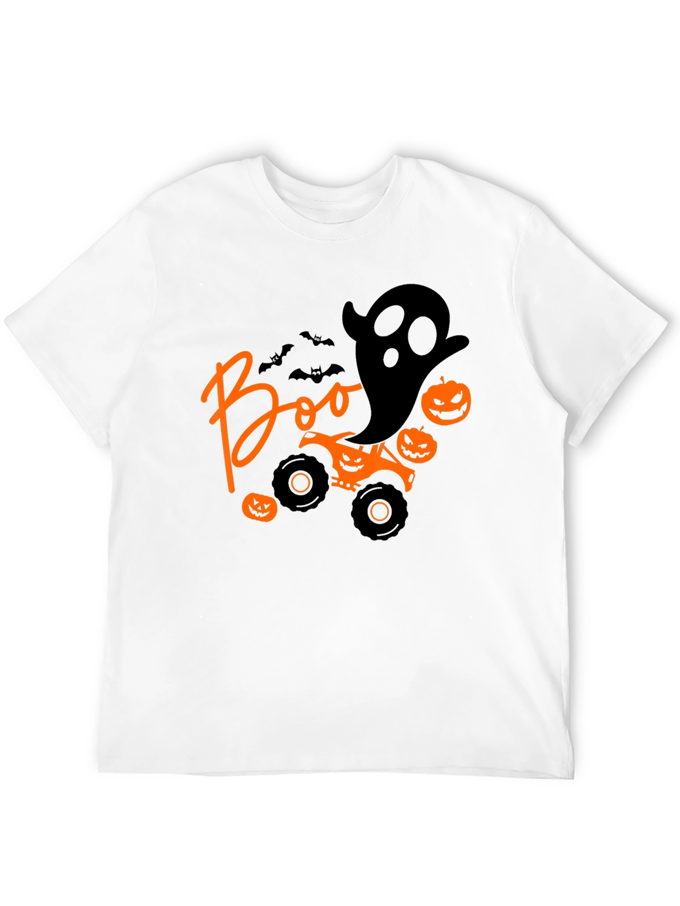 Halloween Boo Ghost Monster Truck T-Shirt