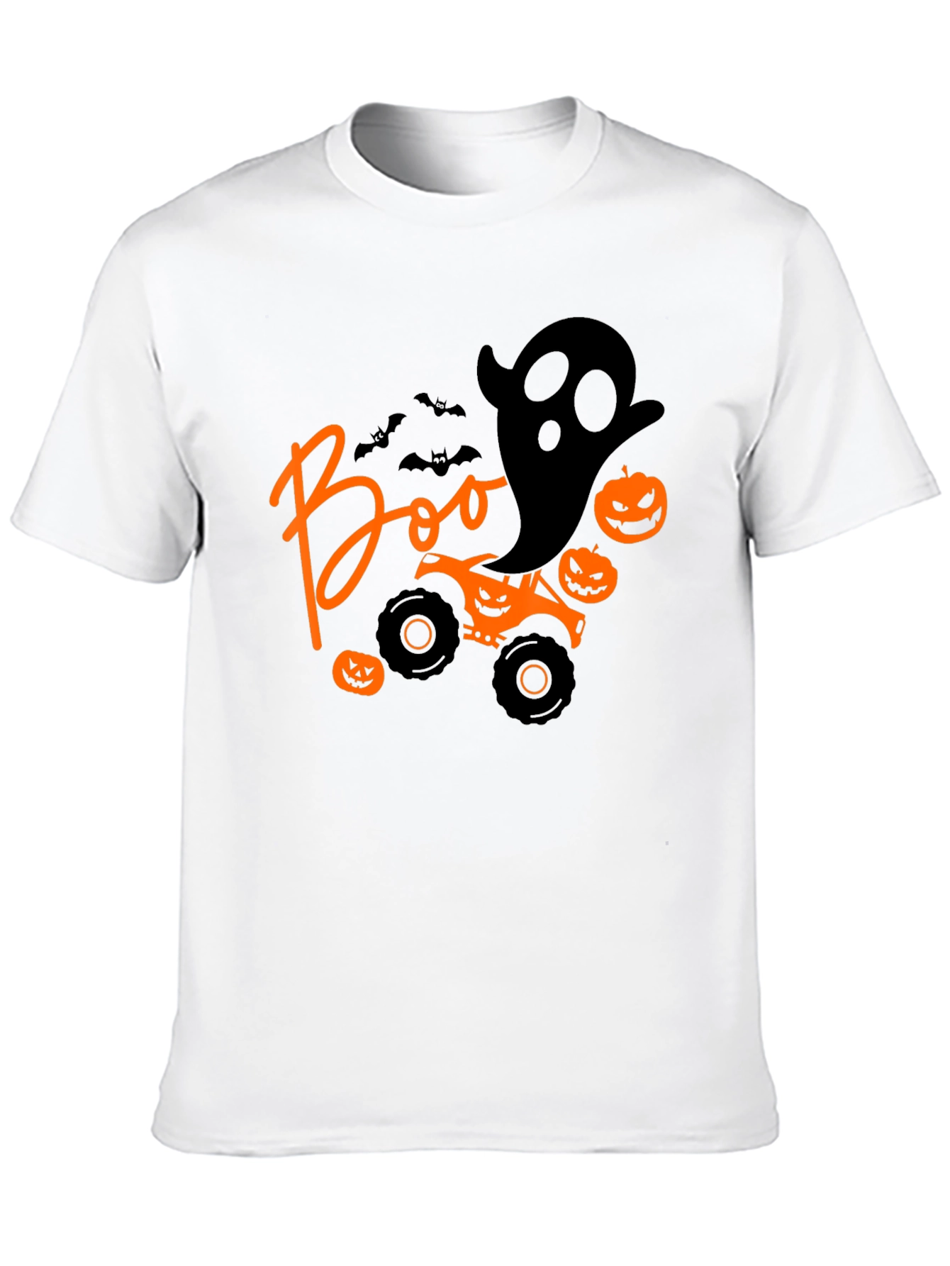 Halloween Boo Ghost Monster Truck T-Shirt