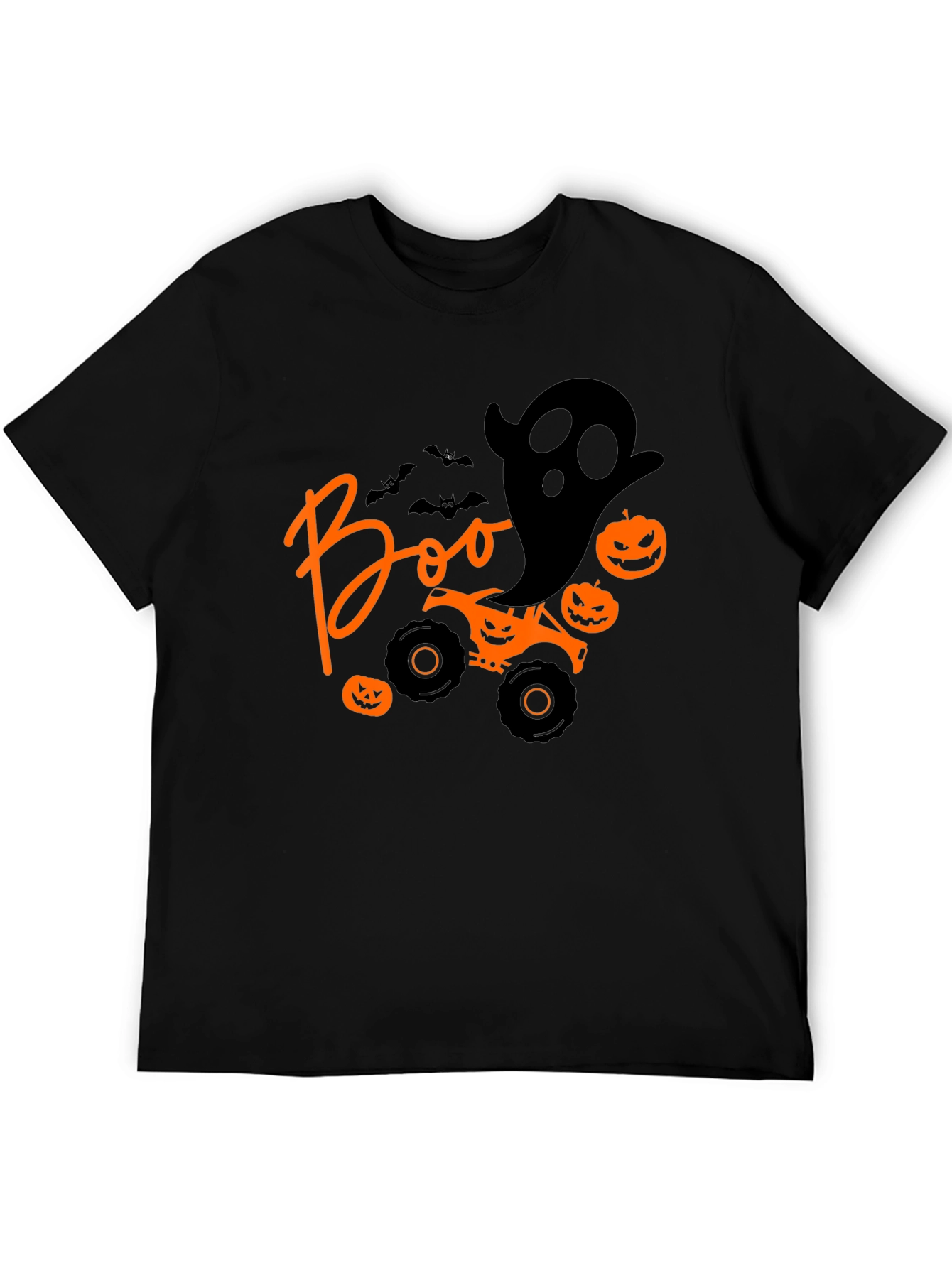 Halloween Boo Ghost Monster Truck T-Shirt