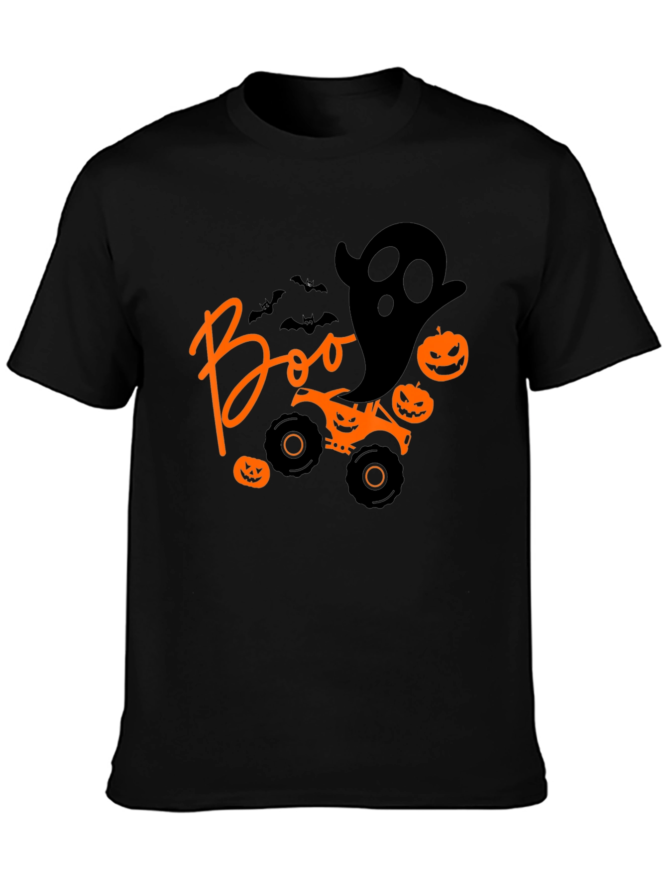 Halloween Boo Ghost Monster Truck T-Shirt