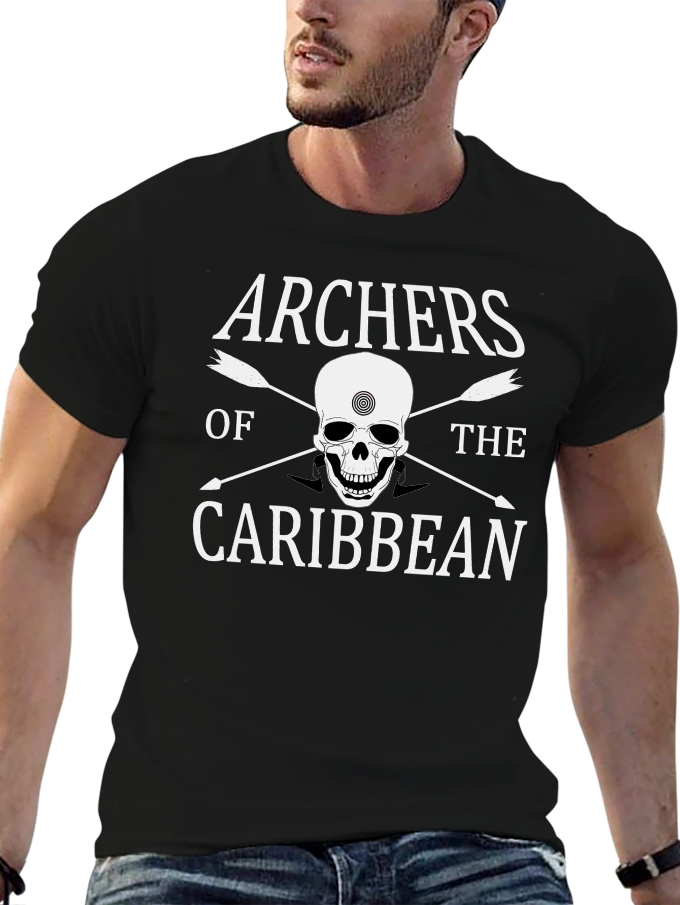 Archers of the Caribbean Black T-Shirt