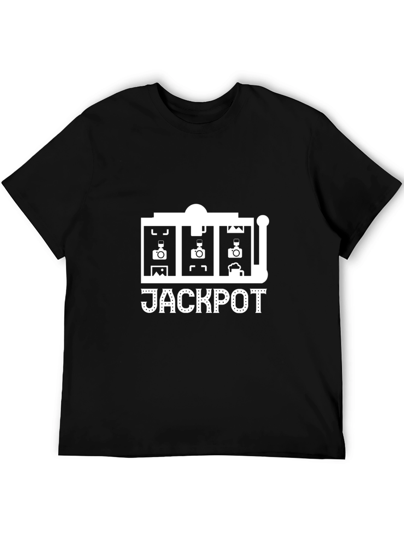 Jackpot Graphic Tee - Lucky Slot Machine Design