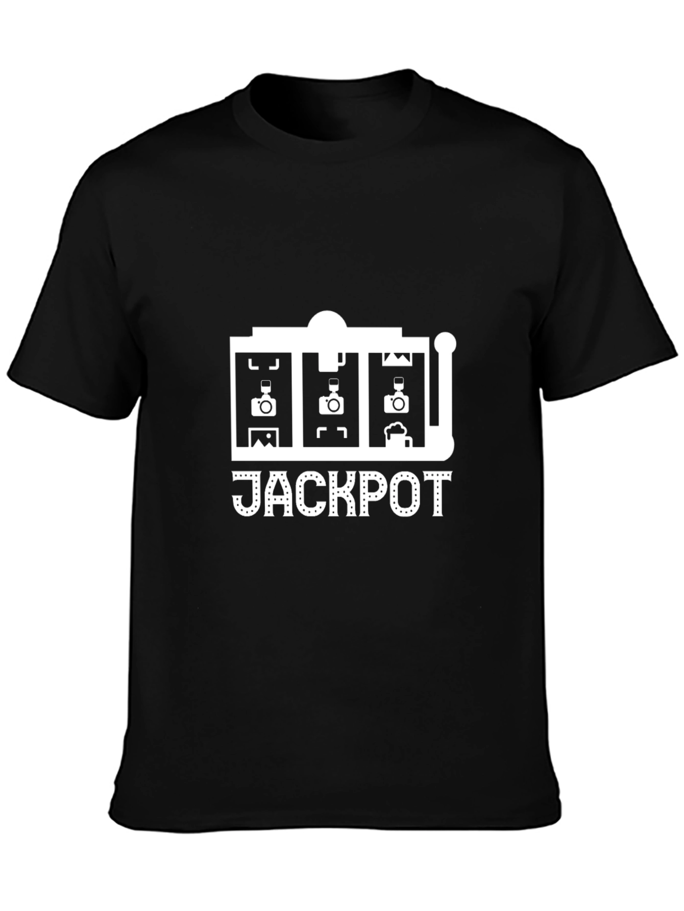 Jackpot Graphic Tee - Lucky Slot Machine Design