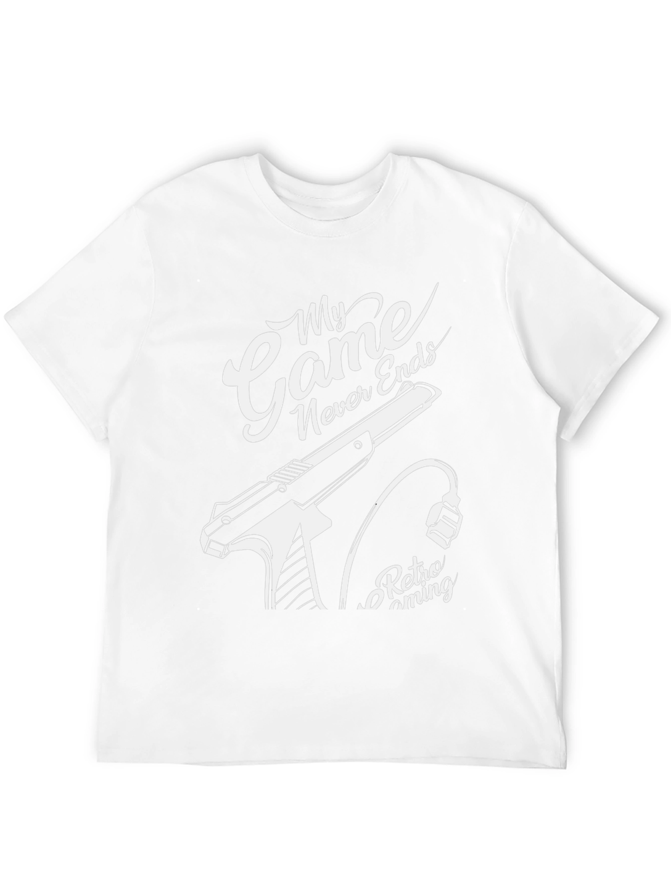 Retro Gaming Tee: My Game Never Ends Black T-Shirt